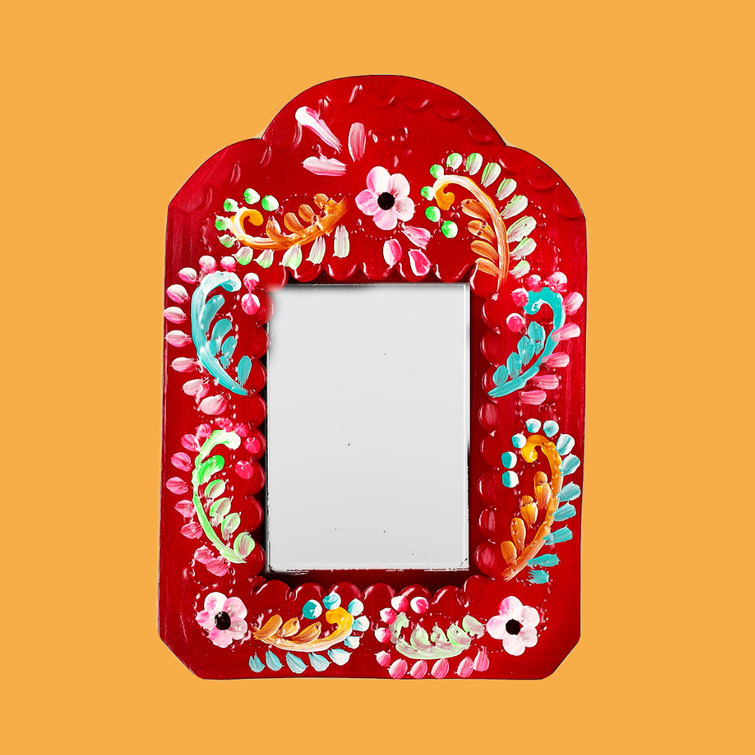 Mirror with Folk Frame