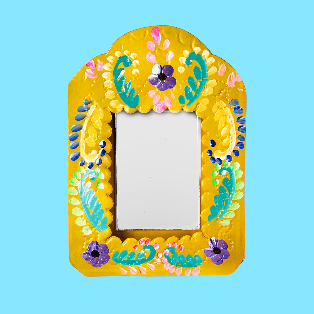 Mirror with Folk Frame