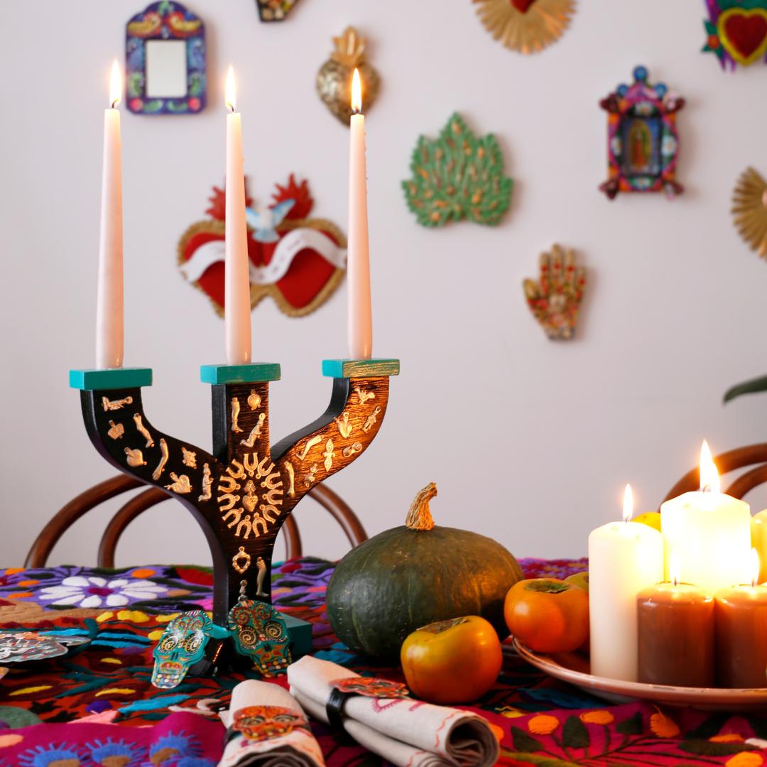 "Primitivo" candlestick with Milagros