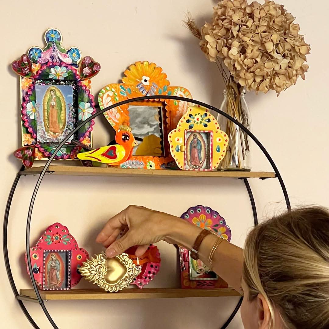 Mirror with Folk Frame