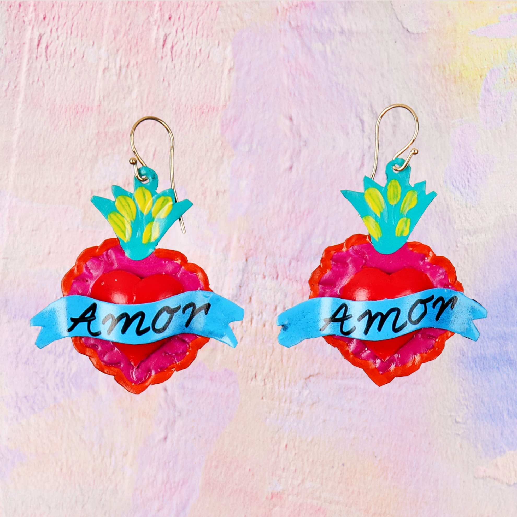 Orecchini Cuore Pastello
