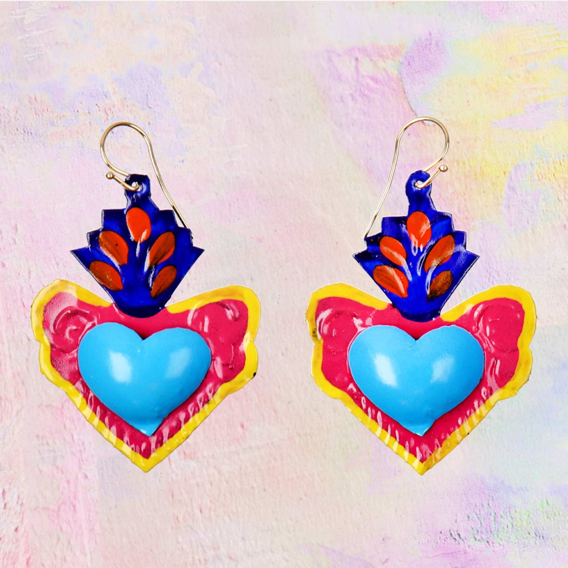 Pastel Heart Earrings