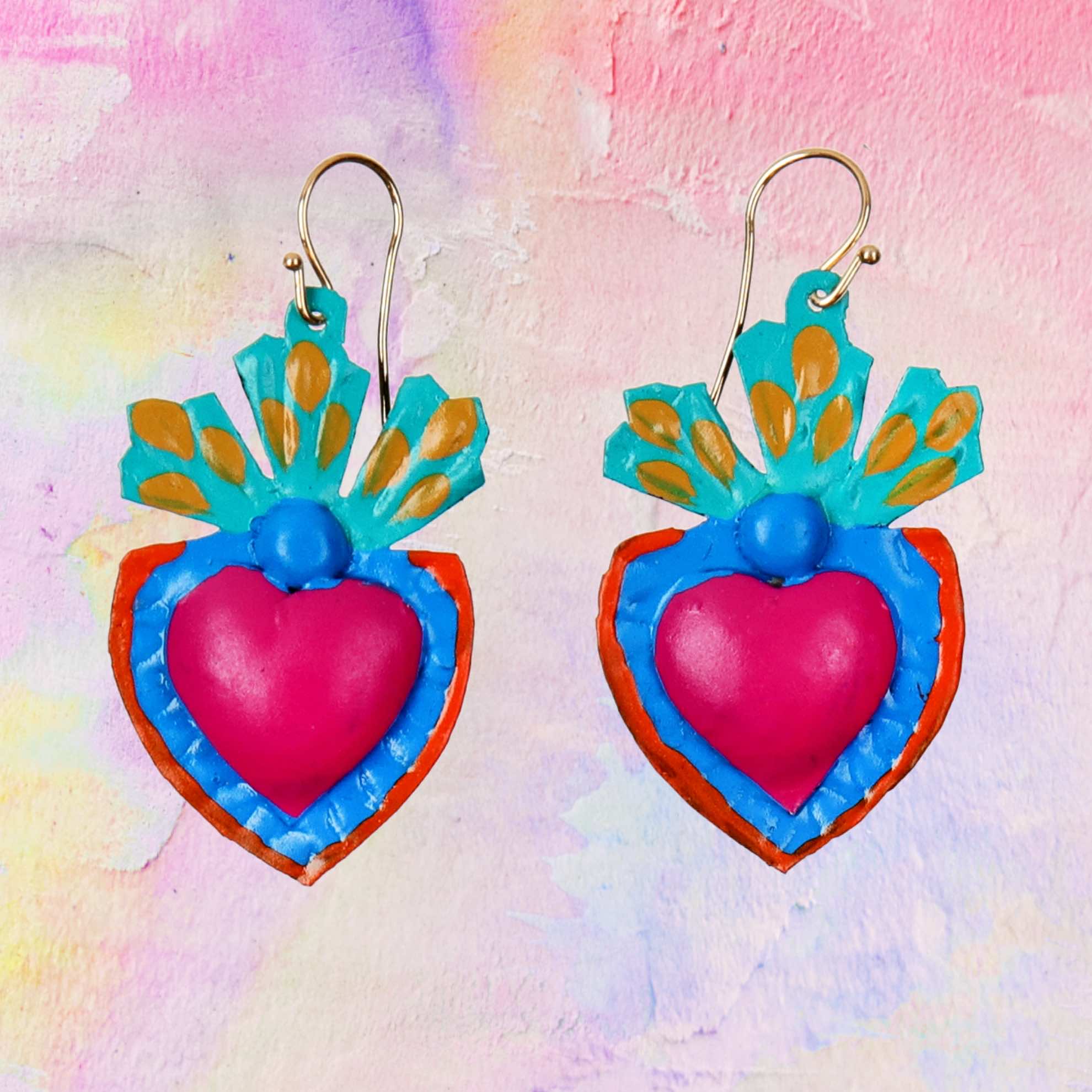 Orecchini Cuore Pastello