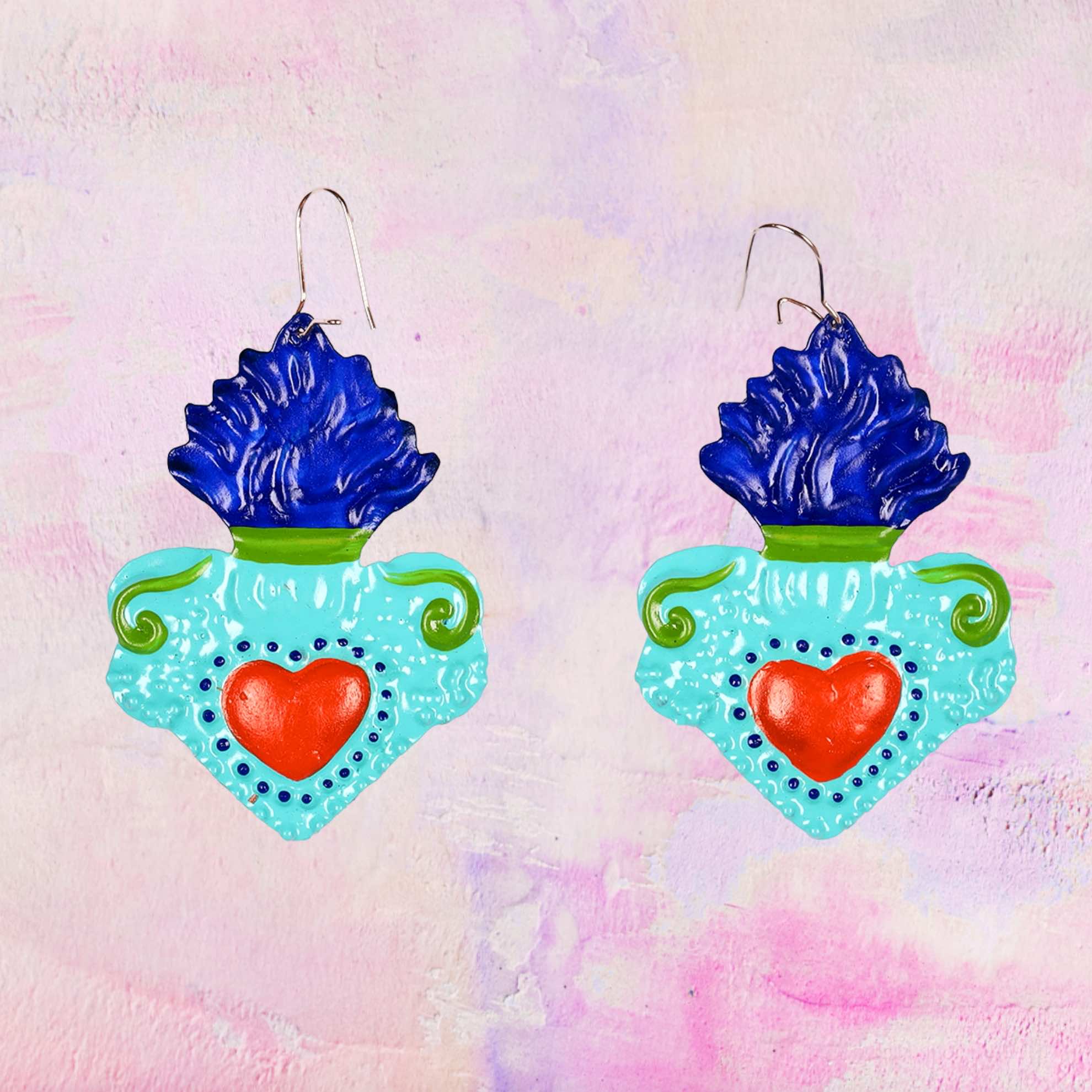 Orecchini Cuore Pastello