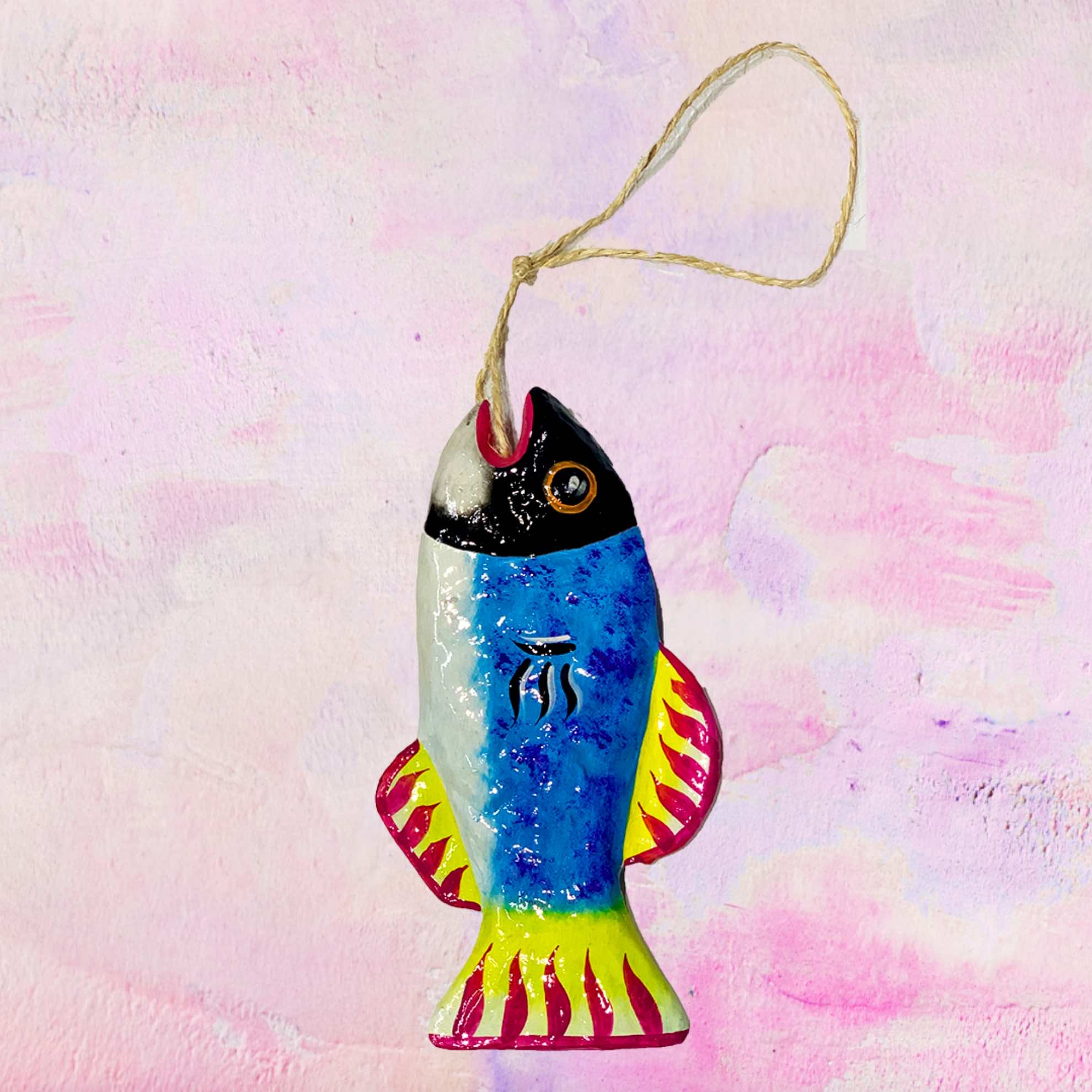 Paper Mache Happy Fish
