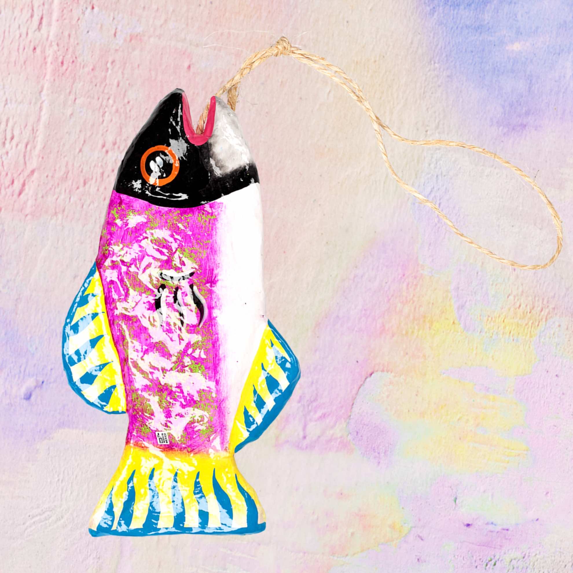Paper Mache Happy Fish