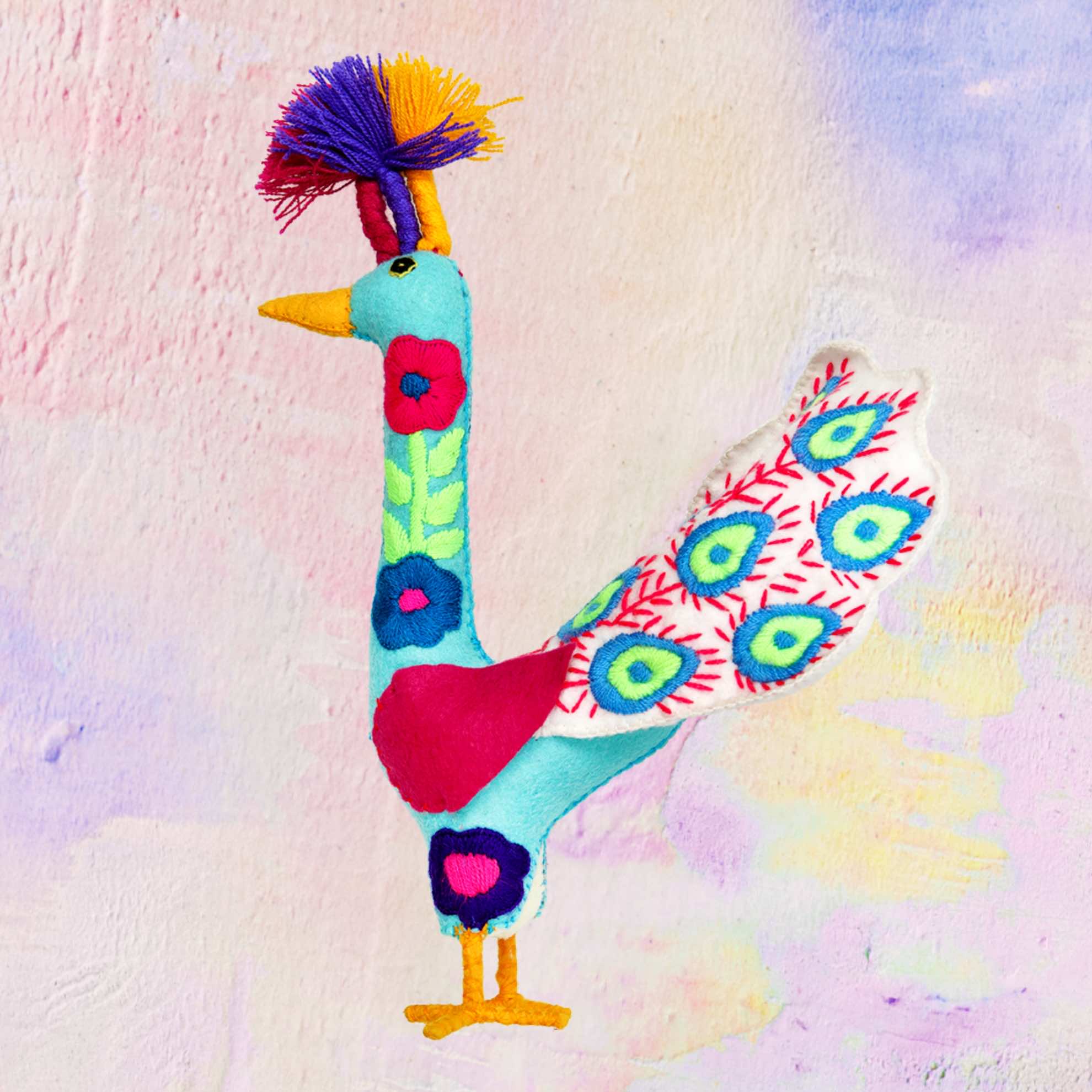 Embroidered Magic Peacock