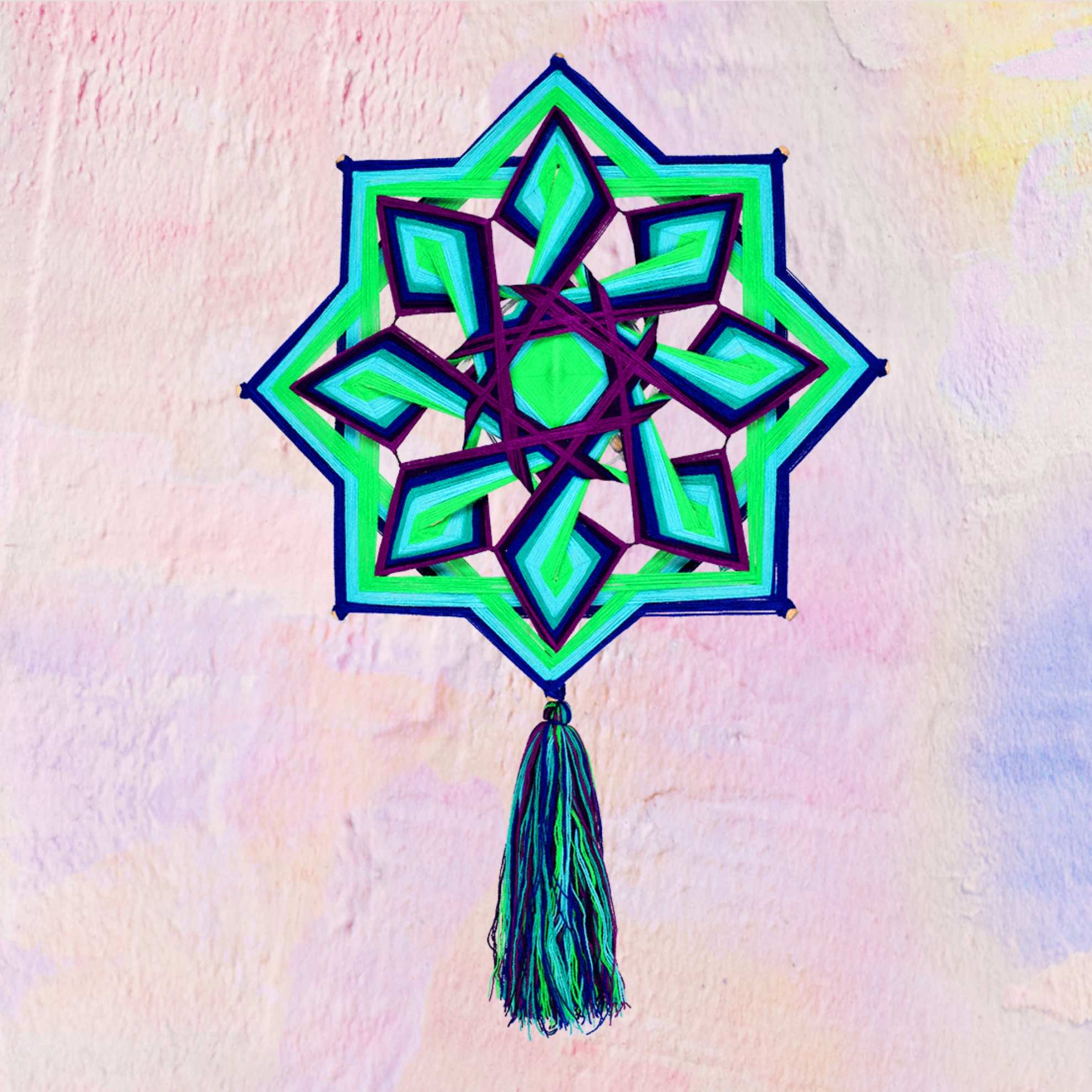 Décoration Mandala en Laine