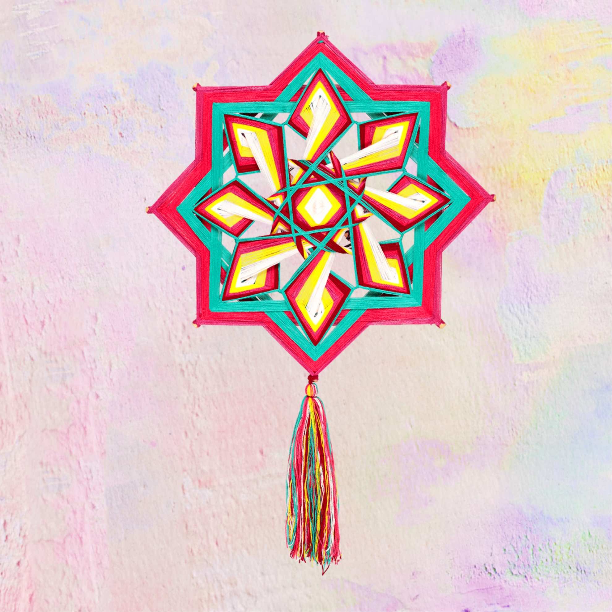 Decorazione Mandala in Lana