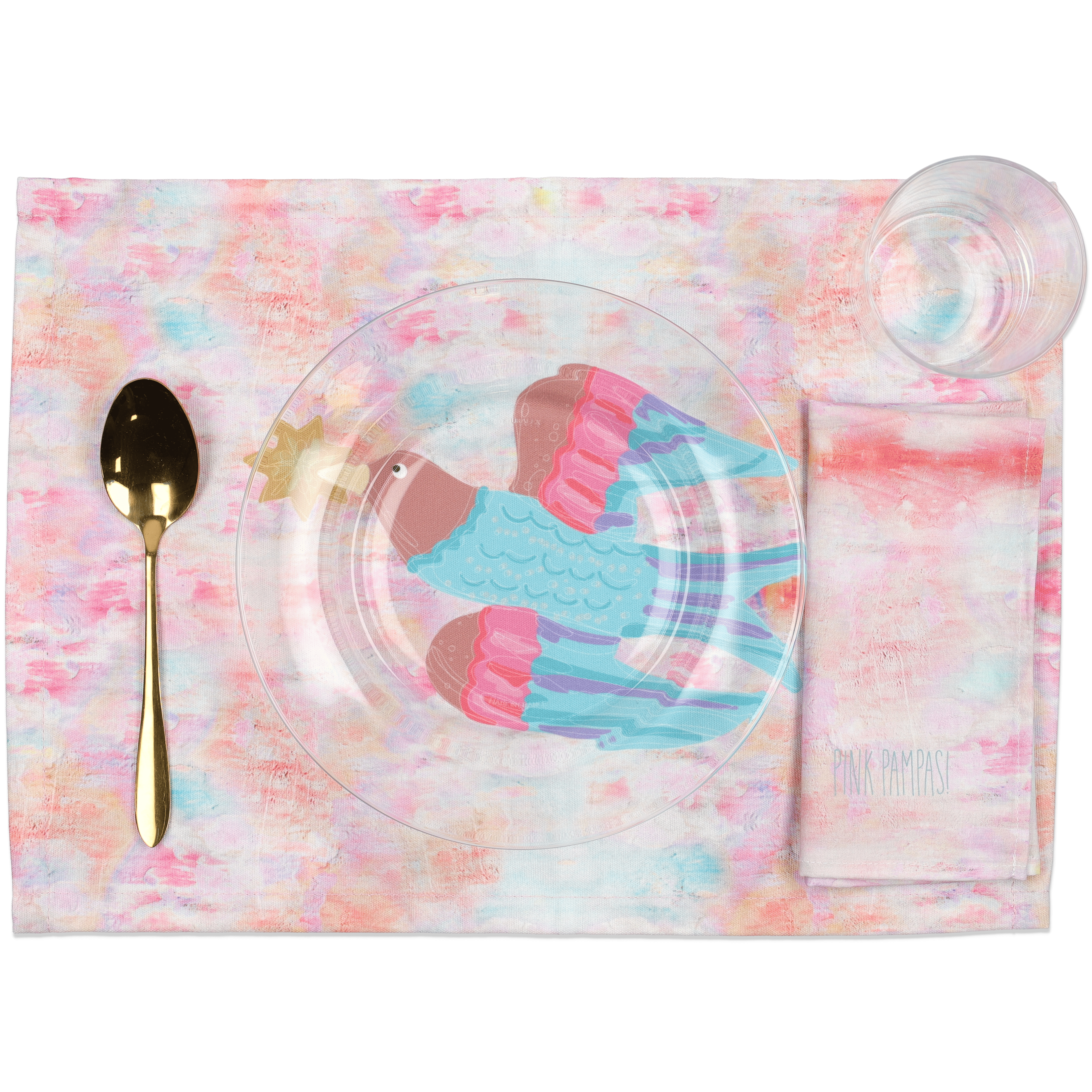 Individual Place Mat Blooming Happiness Creme