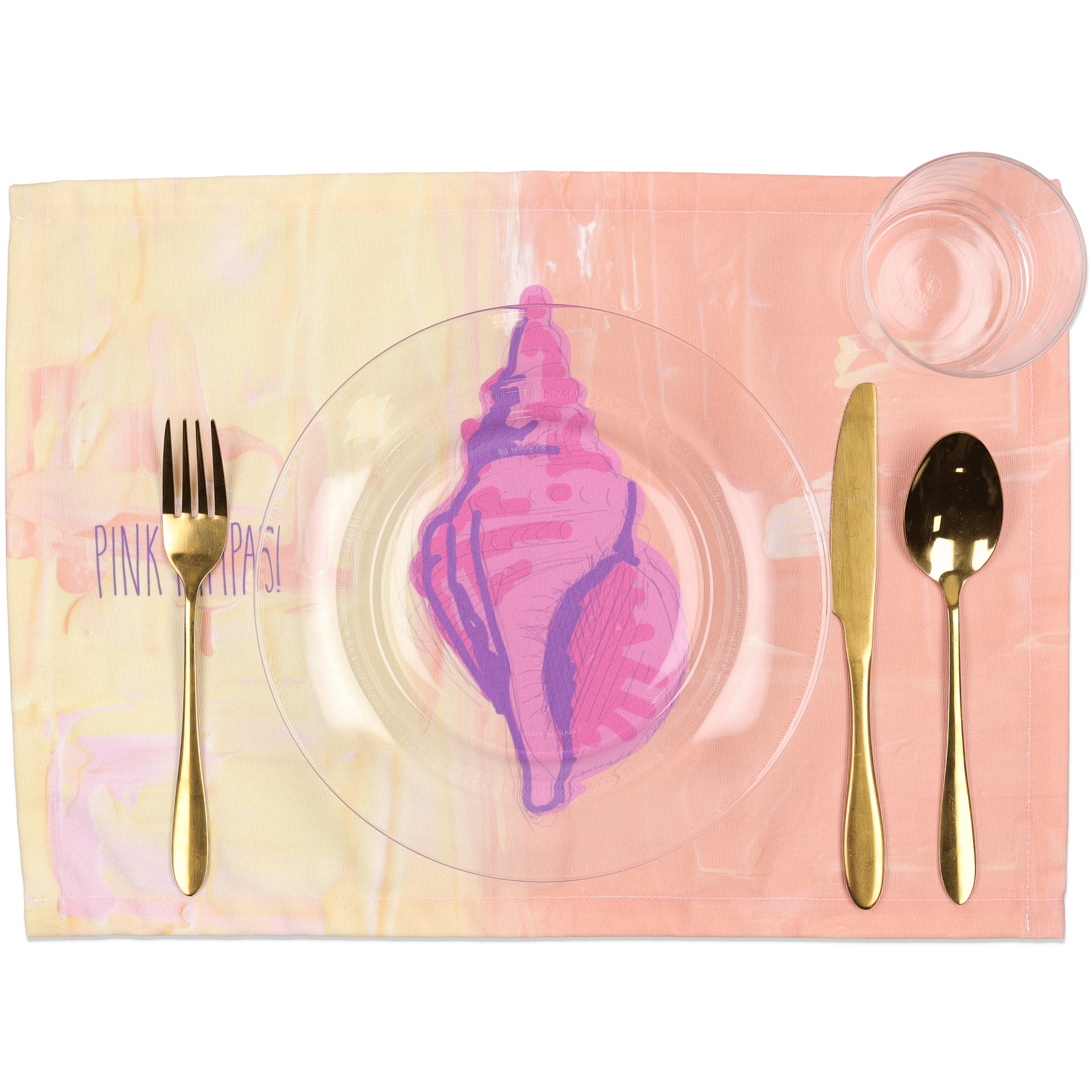 Individual Place Mat Stardust Opal Pink