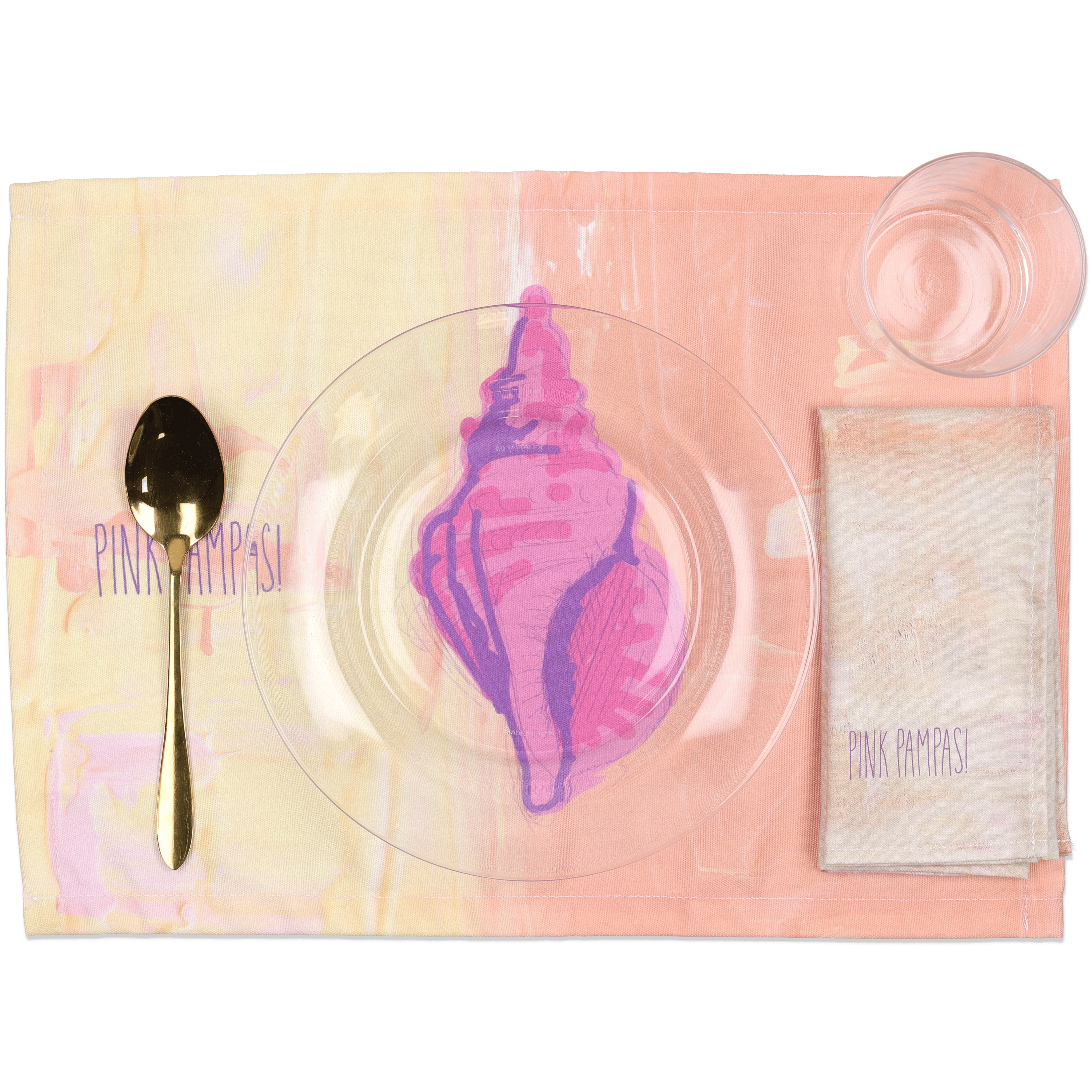 Individual Place Mat Stardust Opal Pink