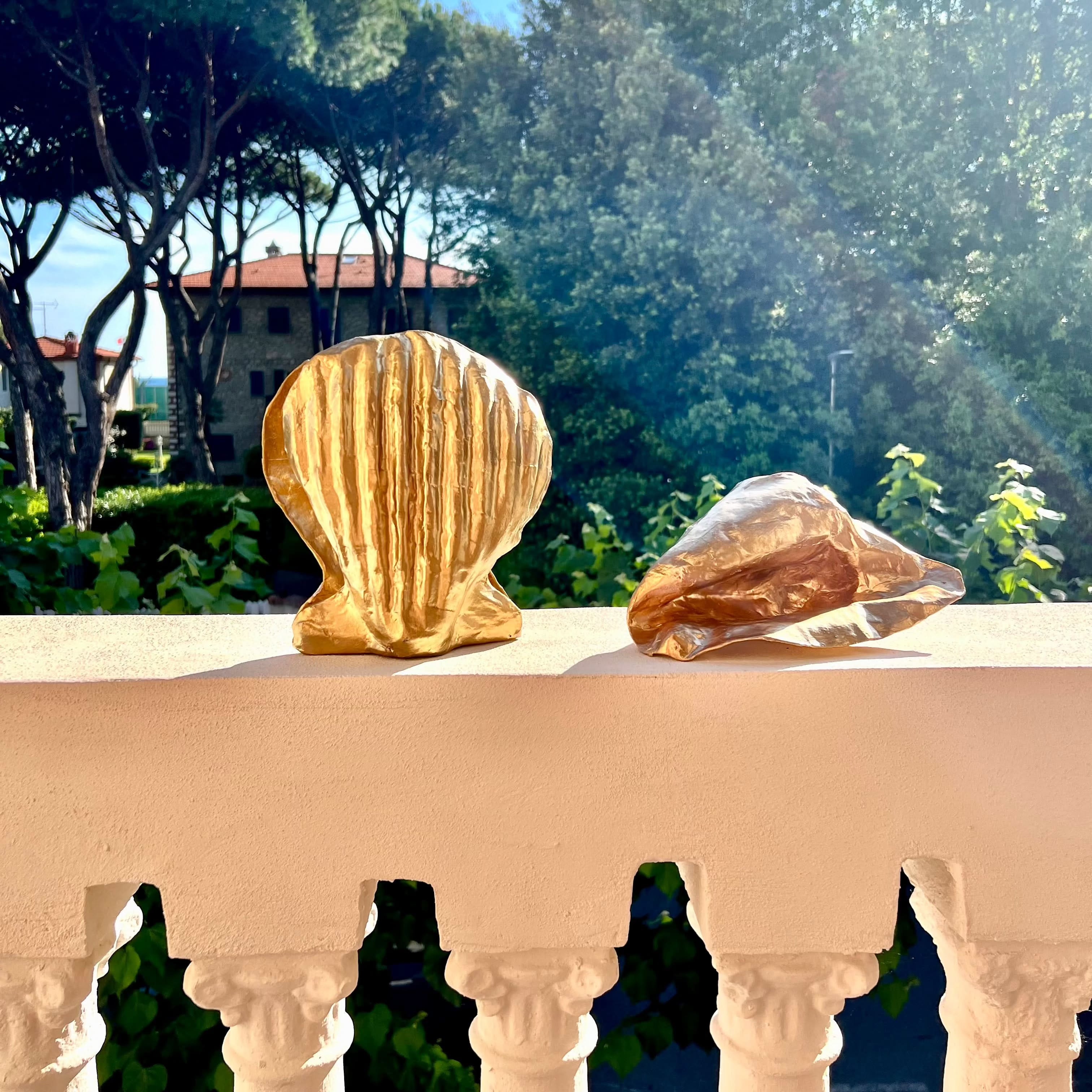 Scultura Conchiglia Edizione Dorata