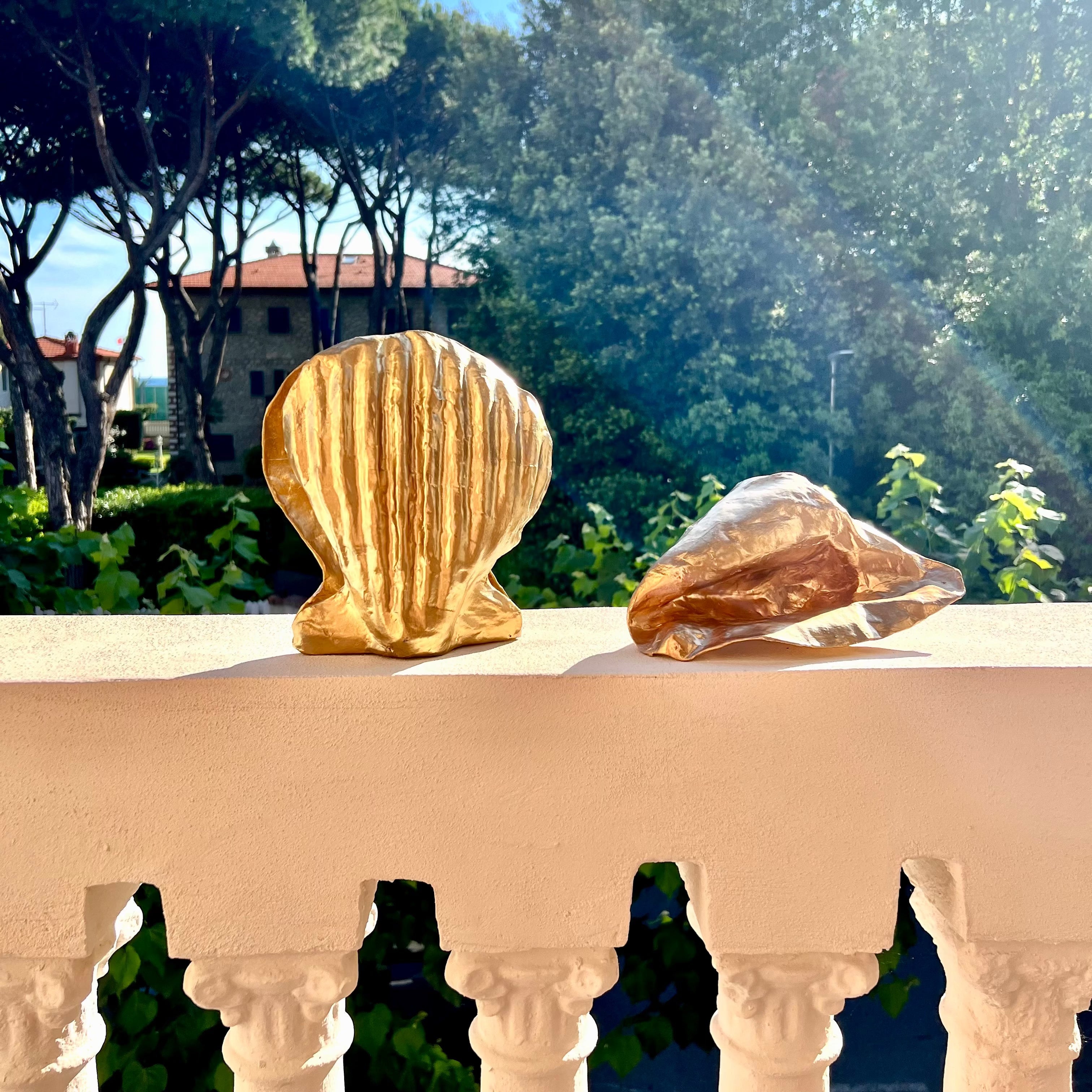 Sculpture Coquillage Édition Dorée