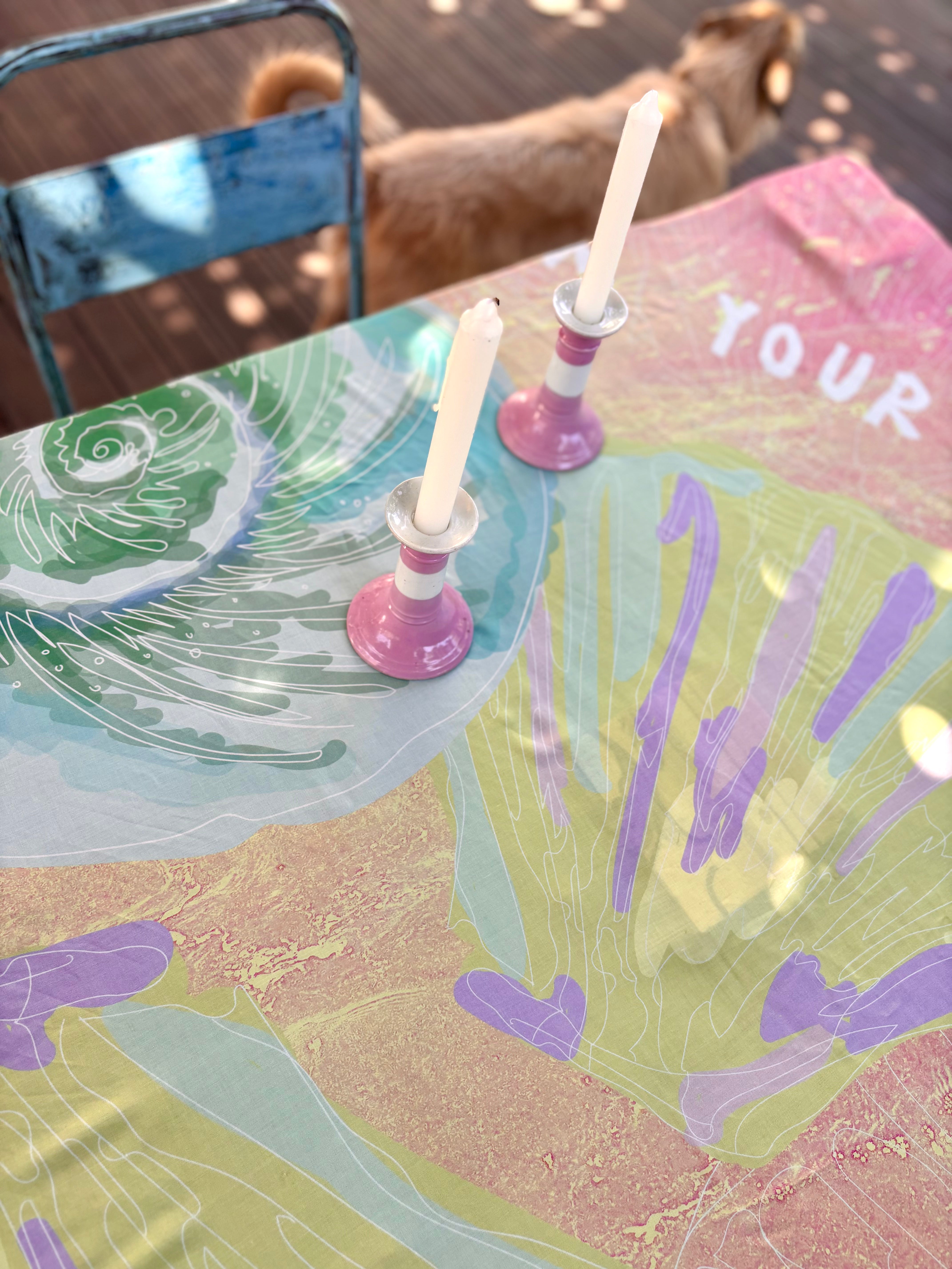 Individual Place Mat Stardust Opal Pink