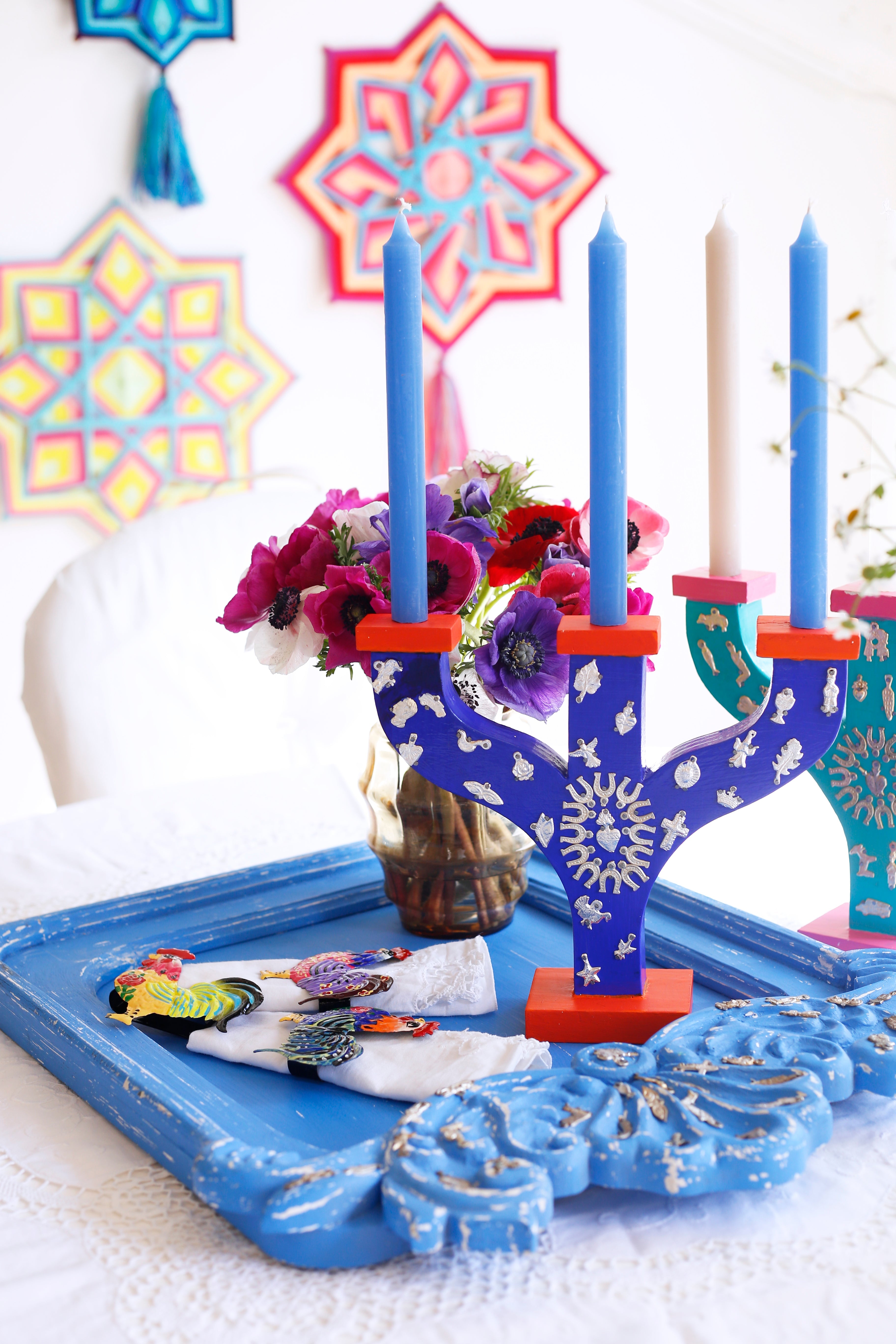 "Primitivo" candlestick with Milagros
