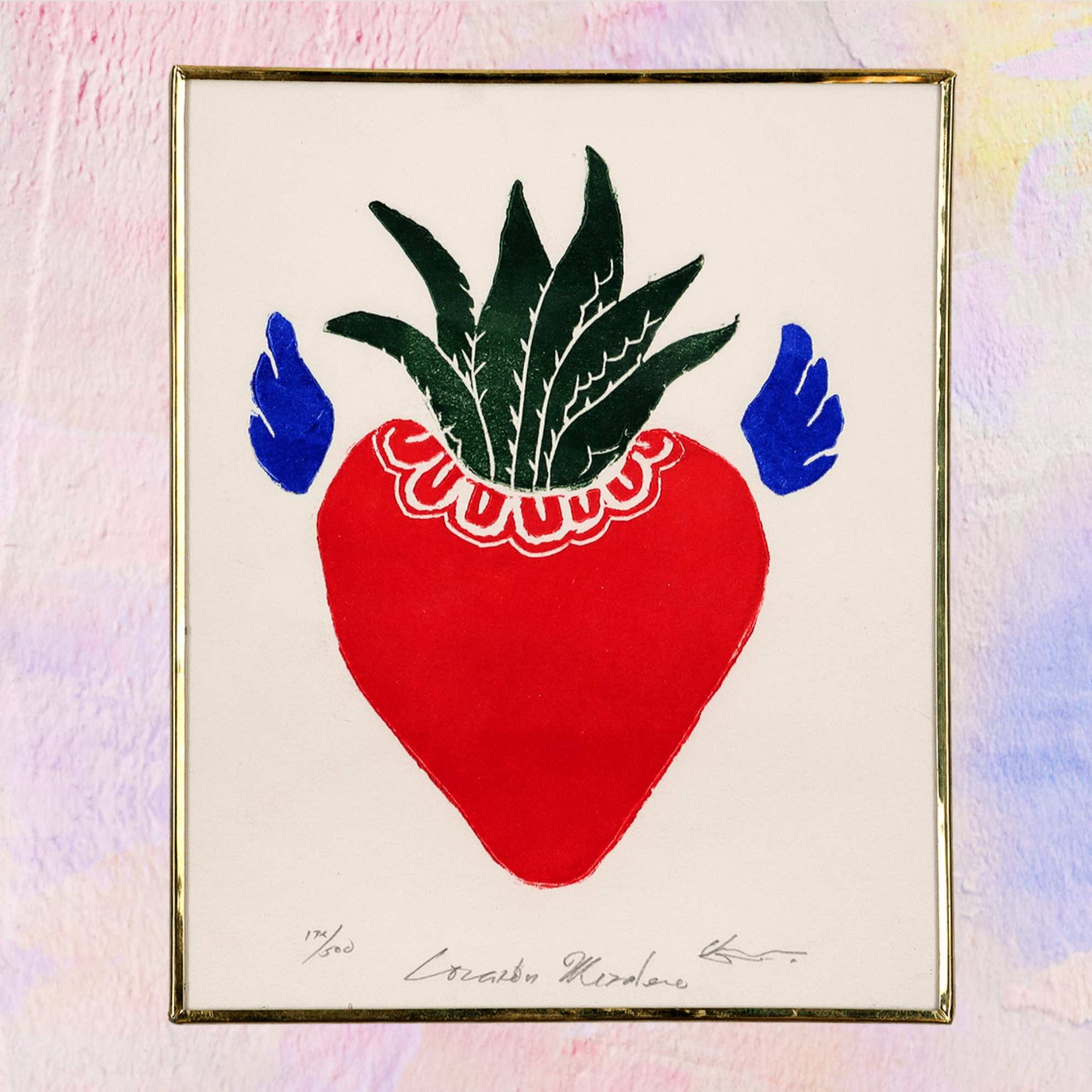 Framed Drawing "Agave in Love"
