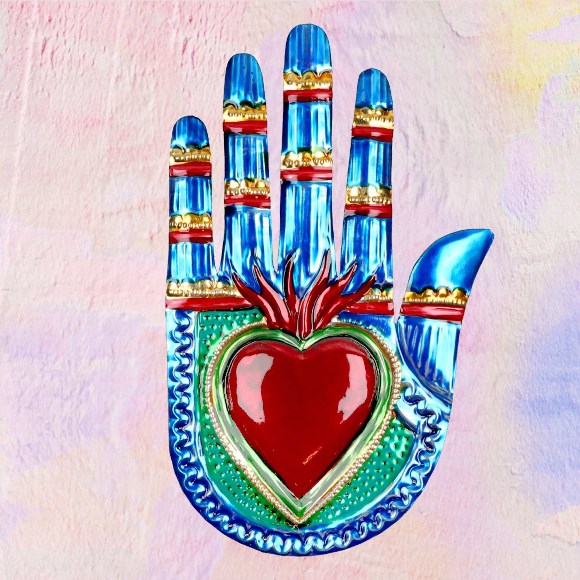 Mano "Vintage Design" con Cuore Sacro