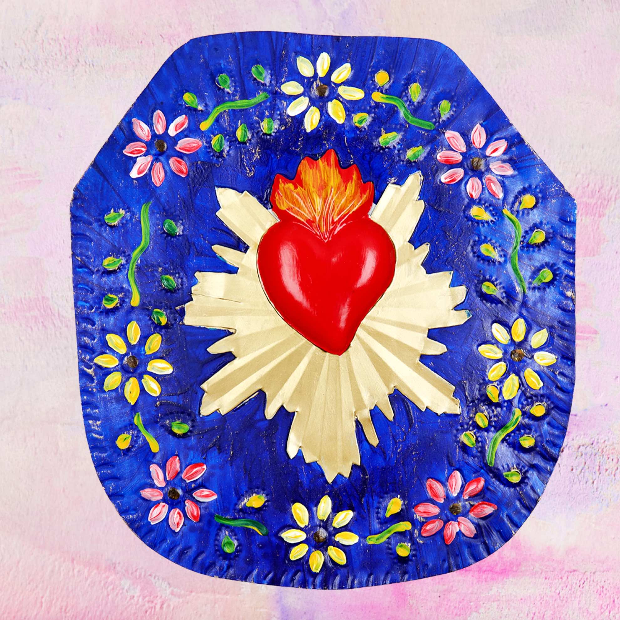 Ex Voto Floral Plaque