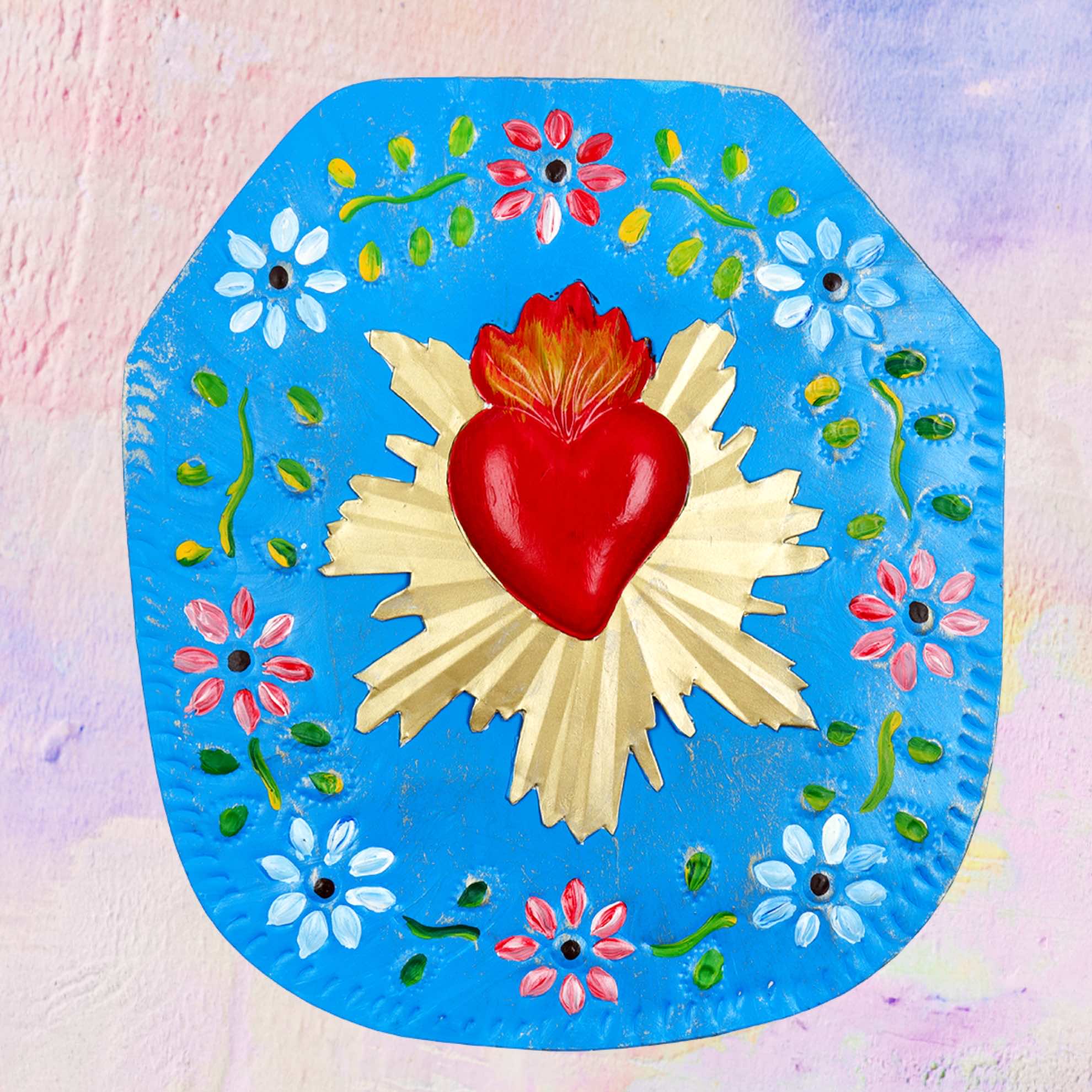Ex Voto Floral Plaque