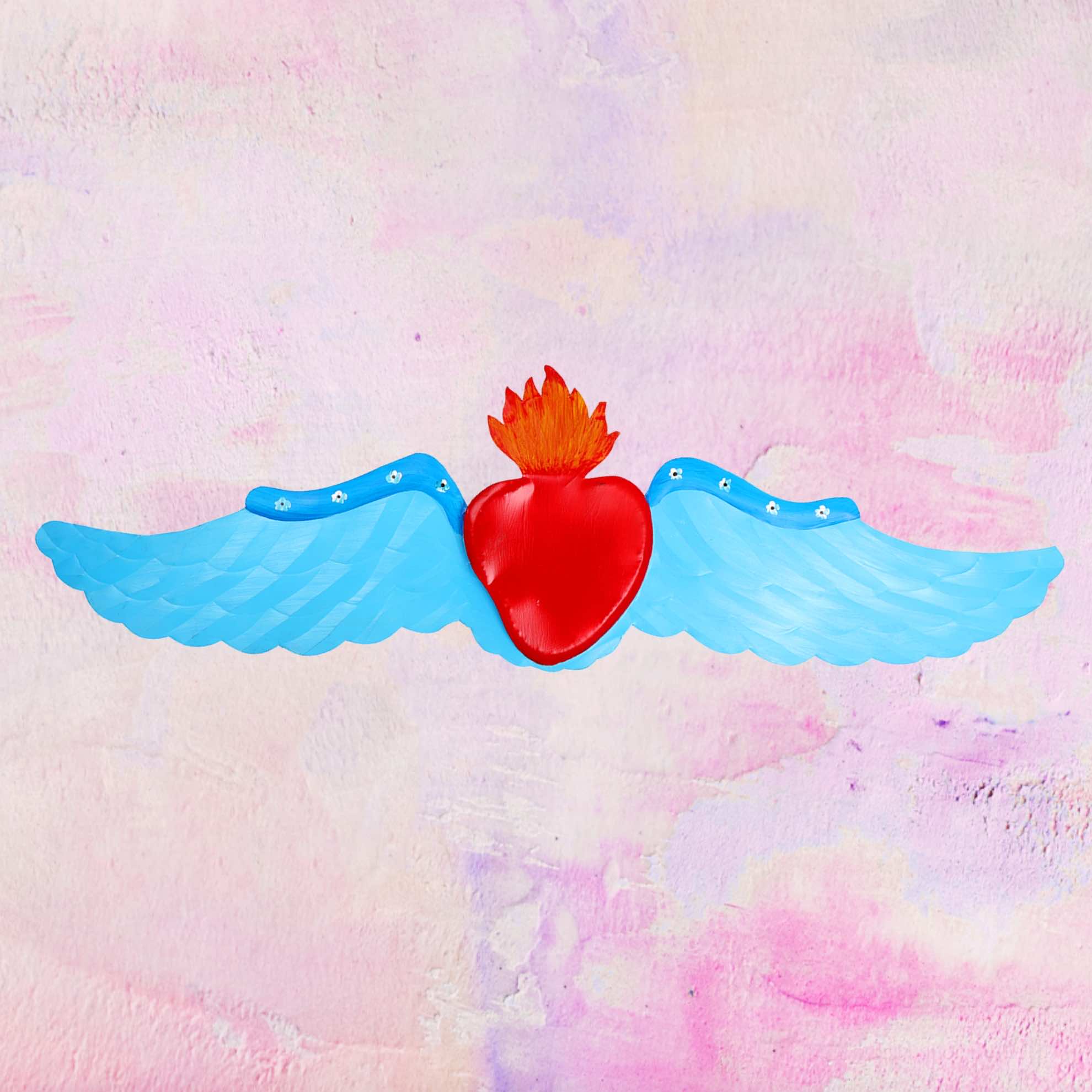 Decorazione Cuore Alato Extra Large