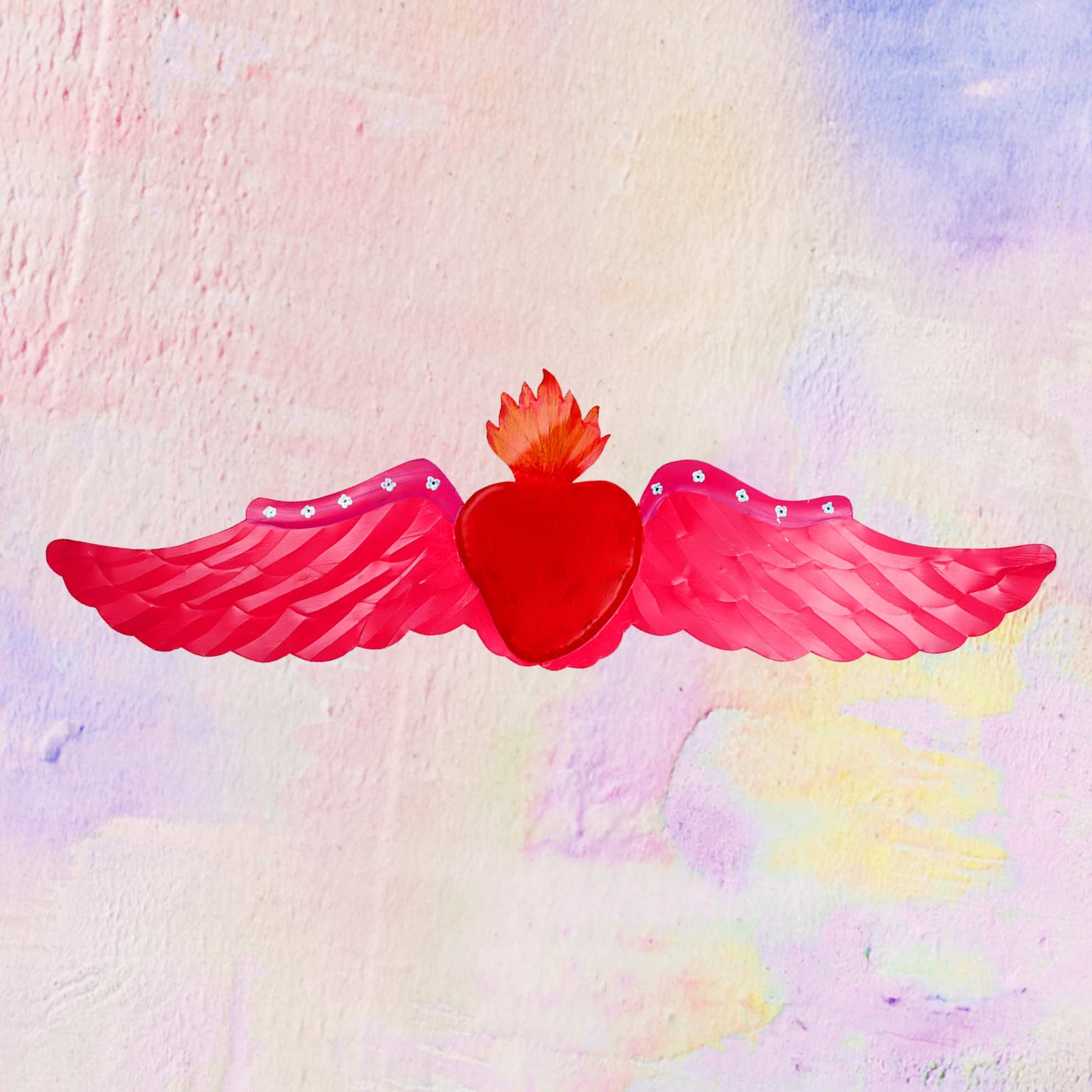 Extra Large Winged Heart Decoration