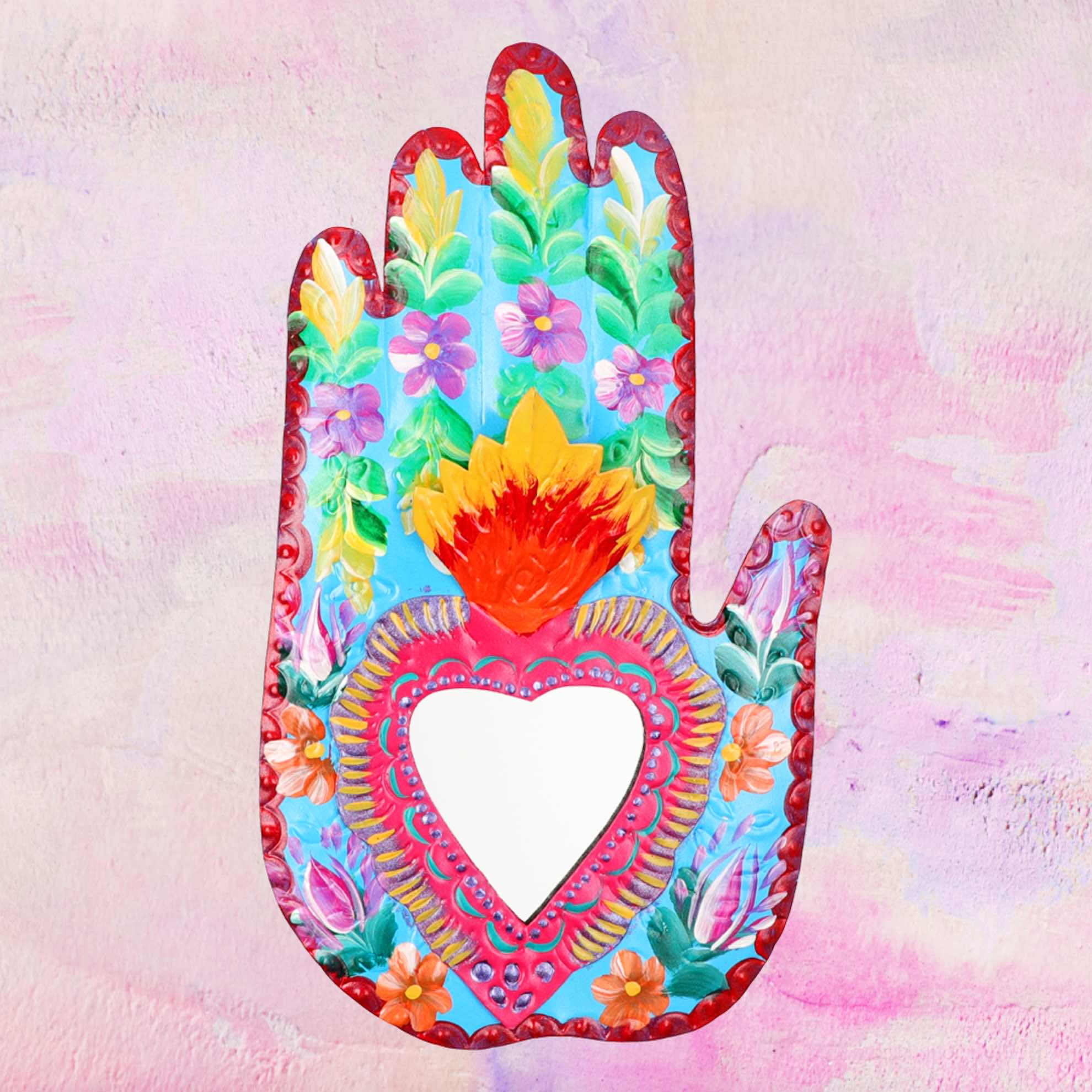 Floral Hand with Mirror