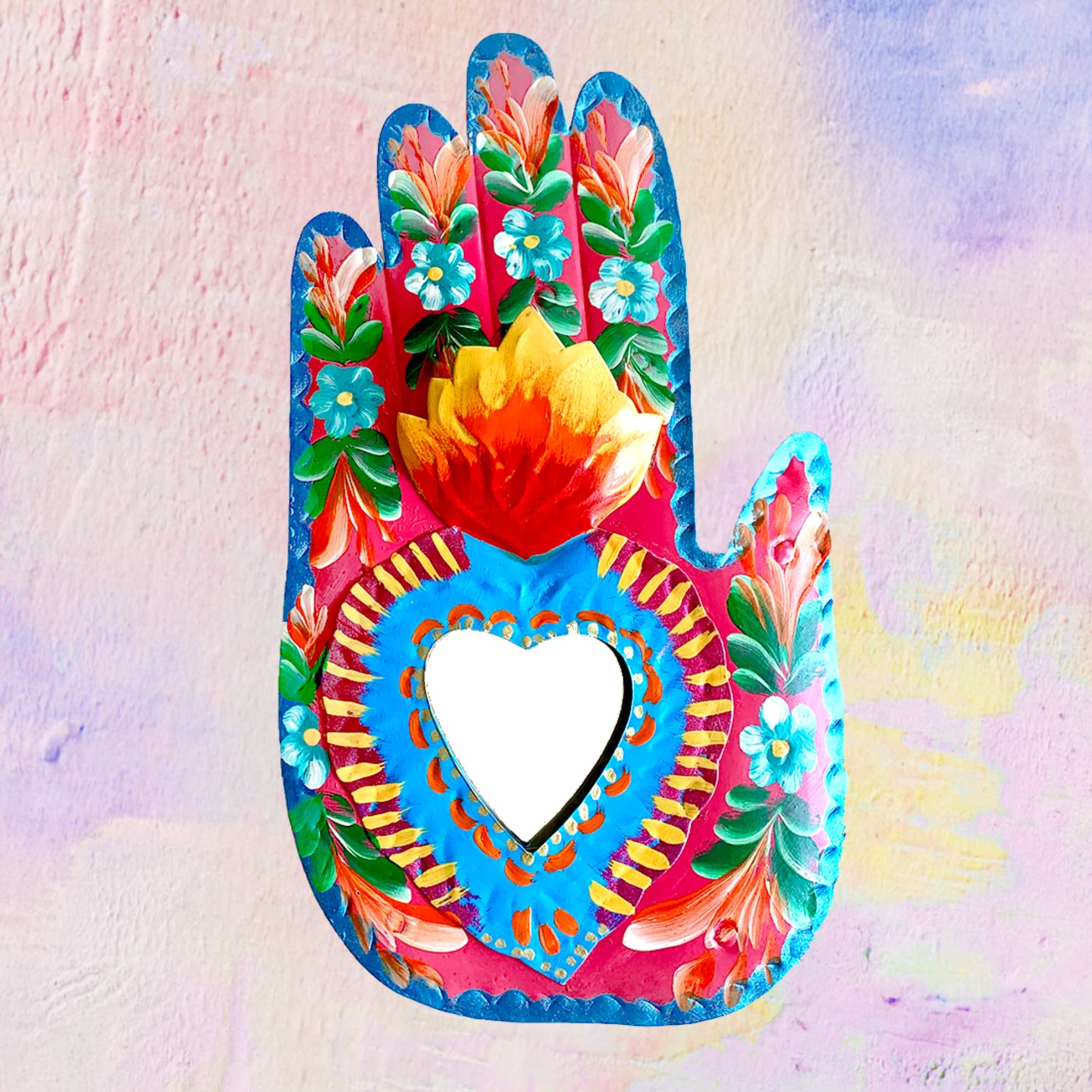 Floral Hand with Mirror