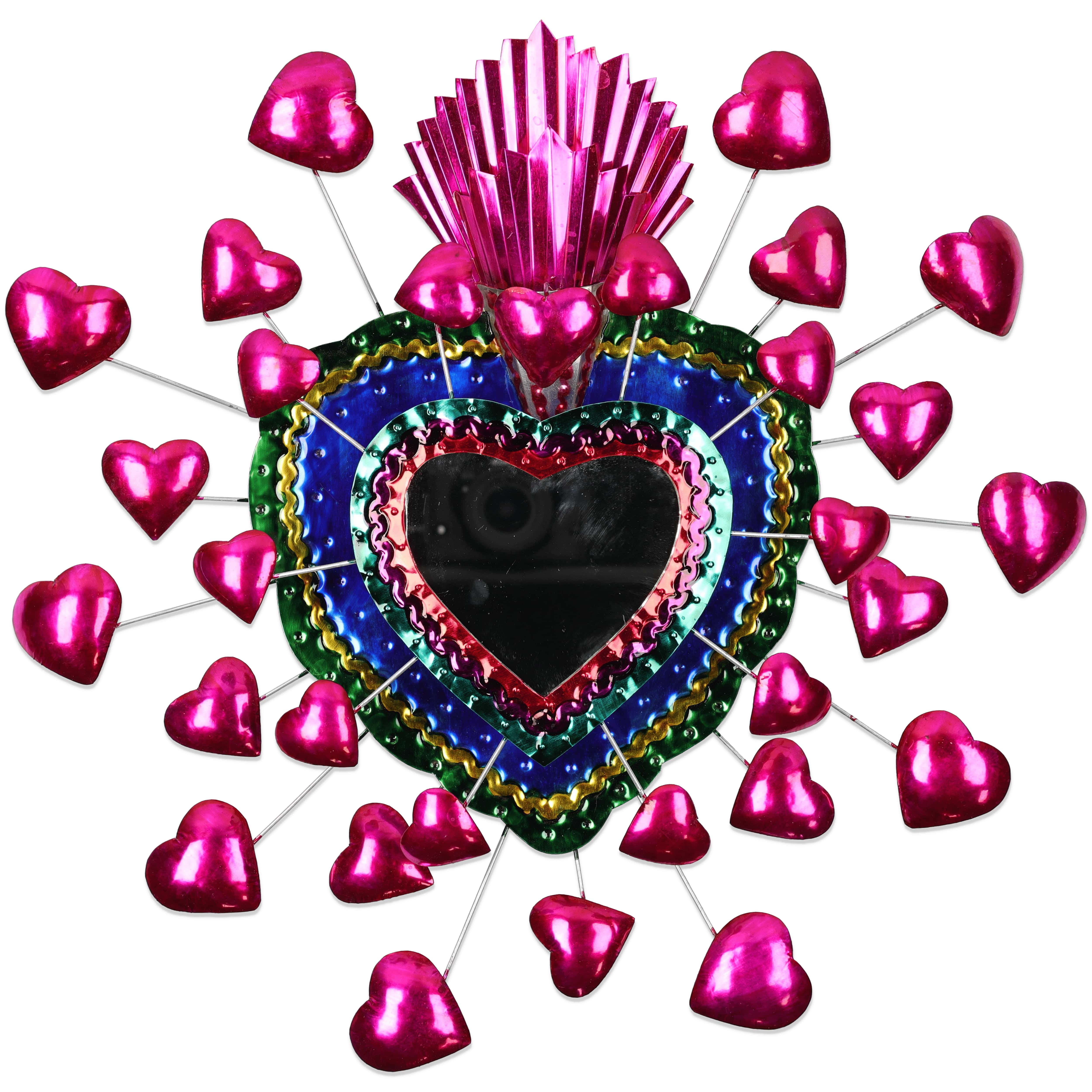 Specchio Extra Large Mille Cuori 3D