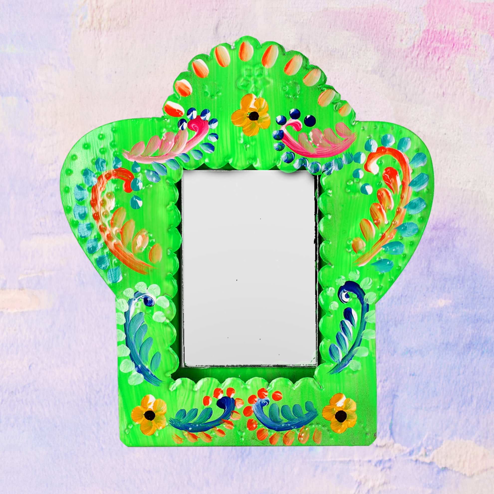 Mirror with Folk Frame