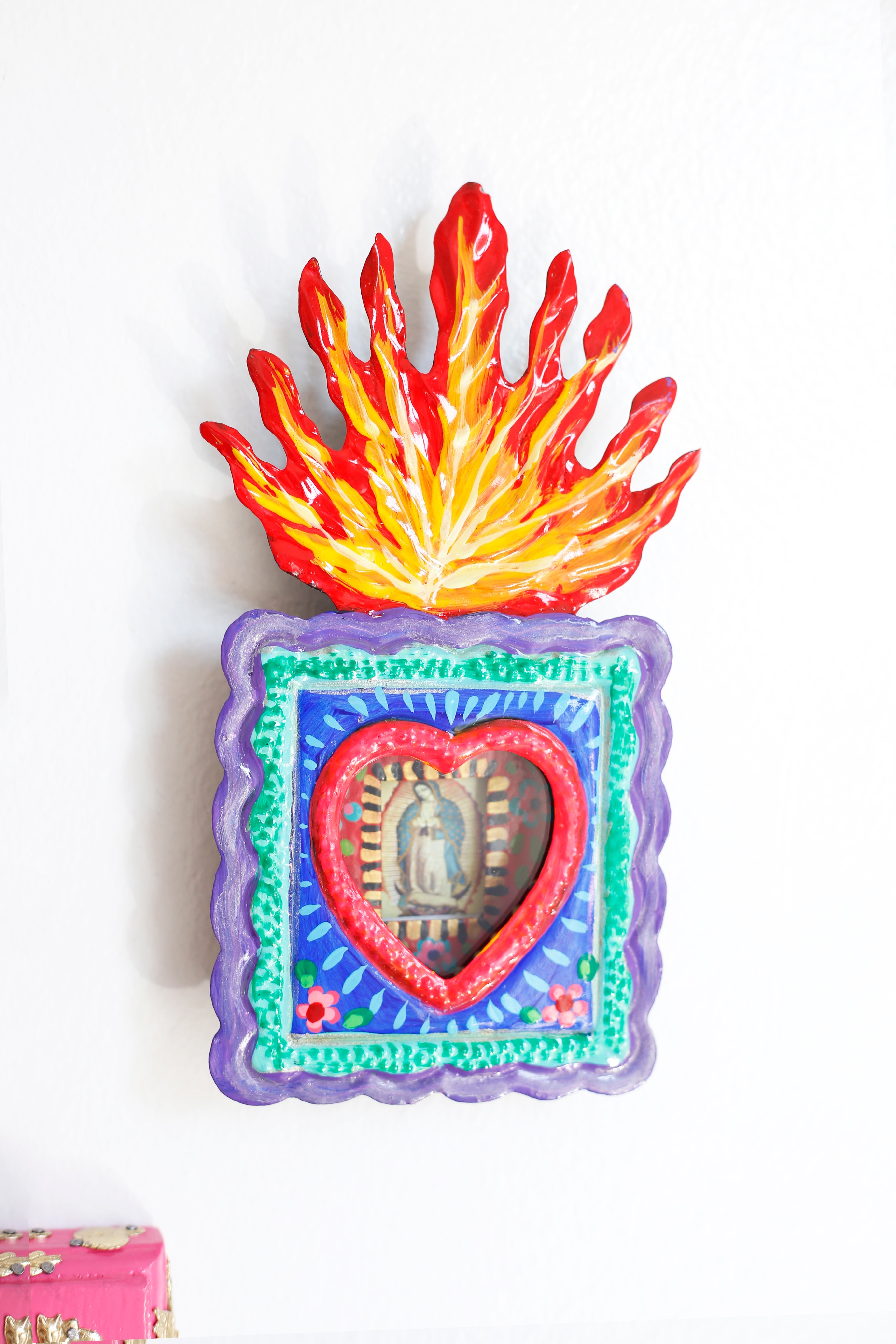 Guadalupe Shrine with Flame
