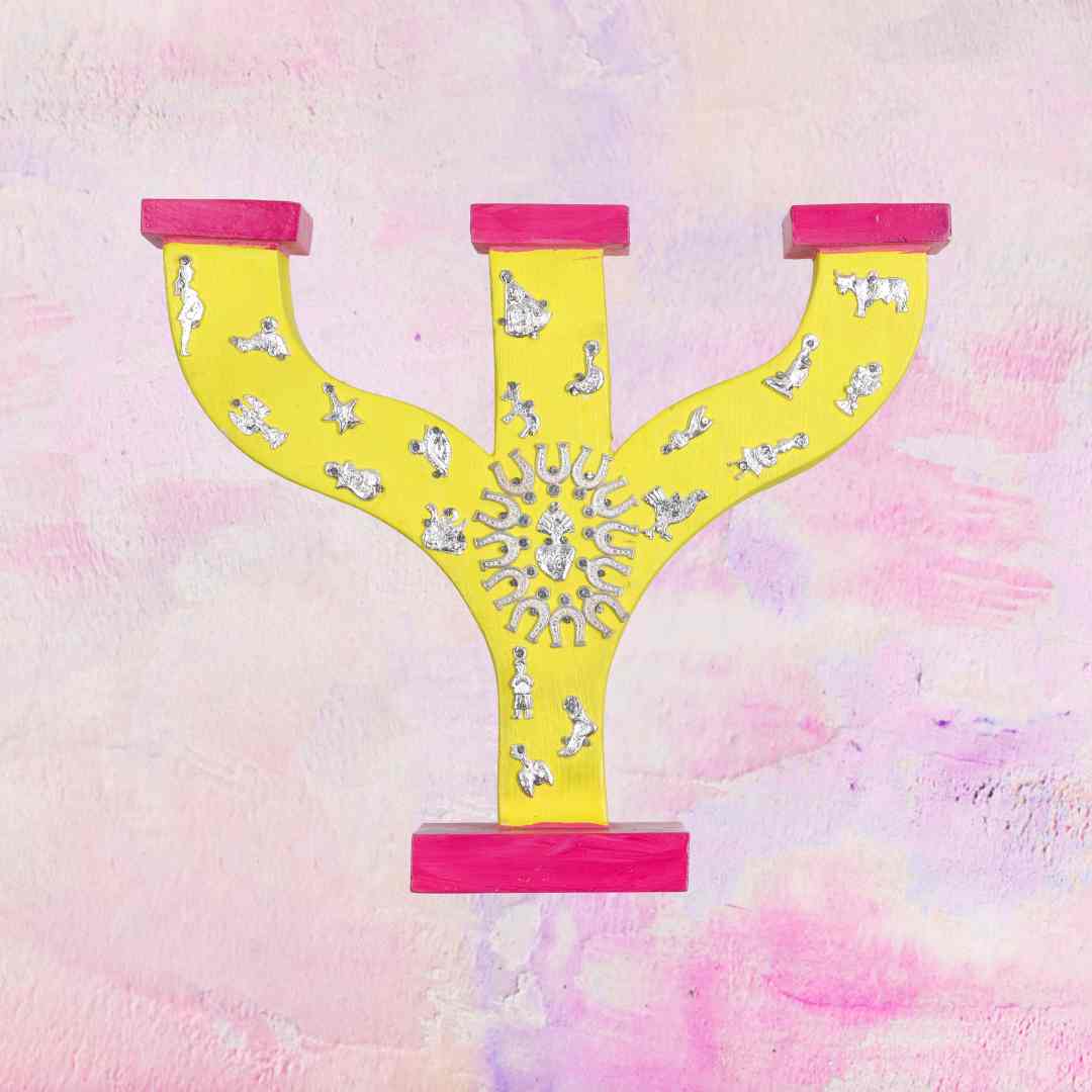 Candeliere "Primitivo" con Milagros