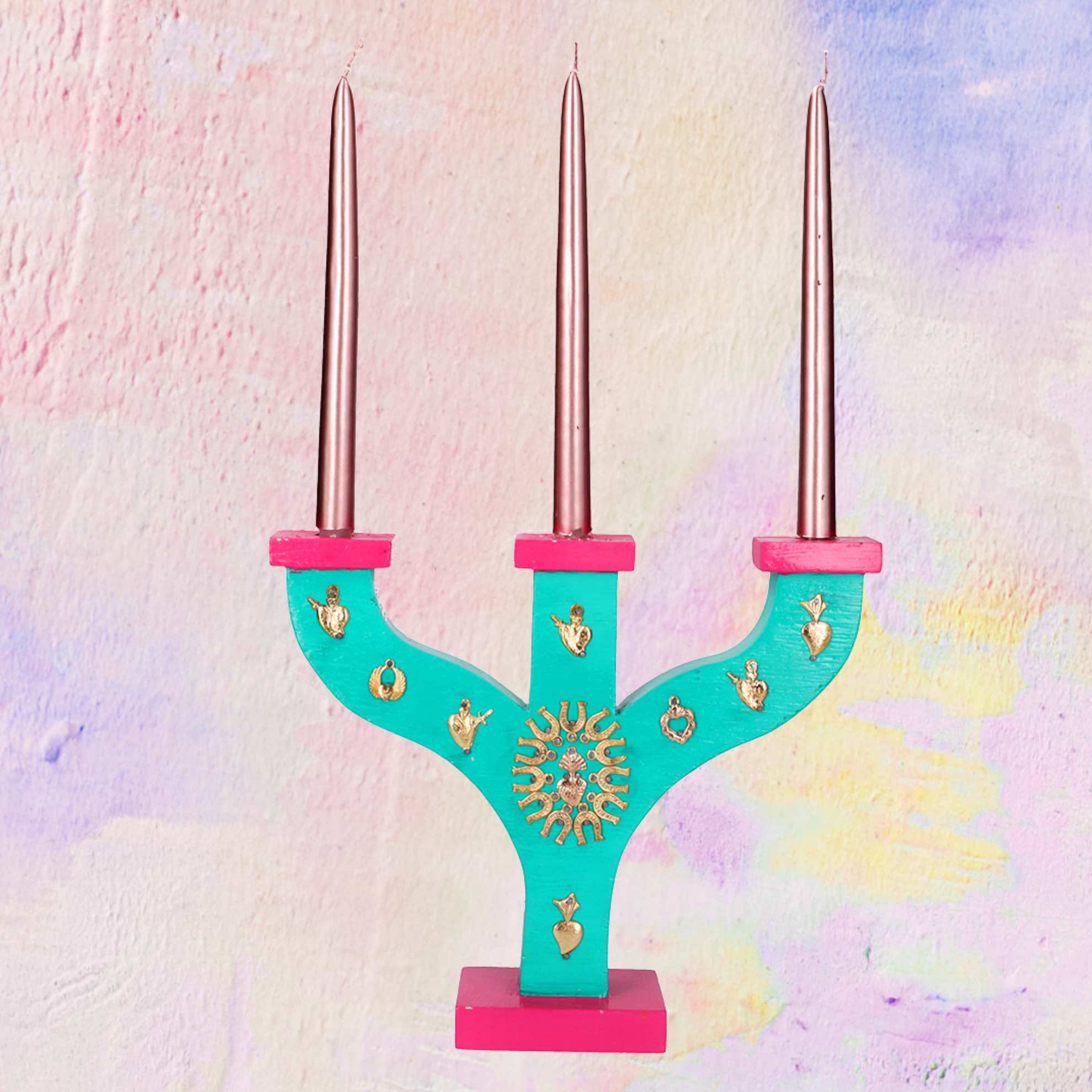 Candeliere "Primitivo" con Milagros