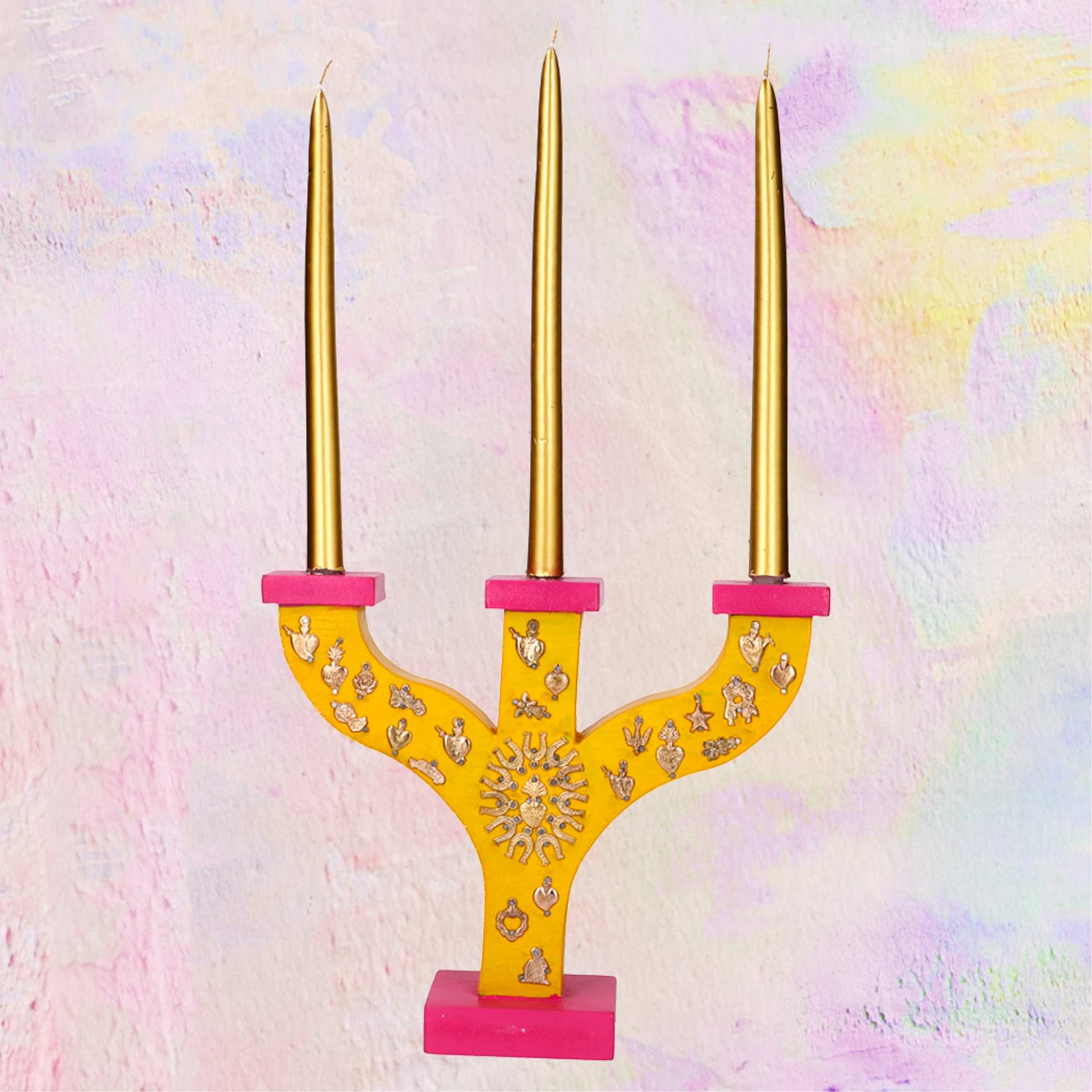 Candeliere "Primitivo" con Milagros