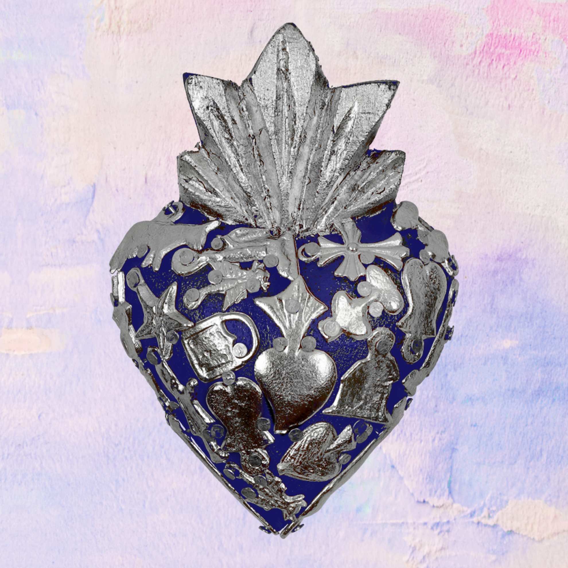 Mini Cuore Sacro con Milagros