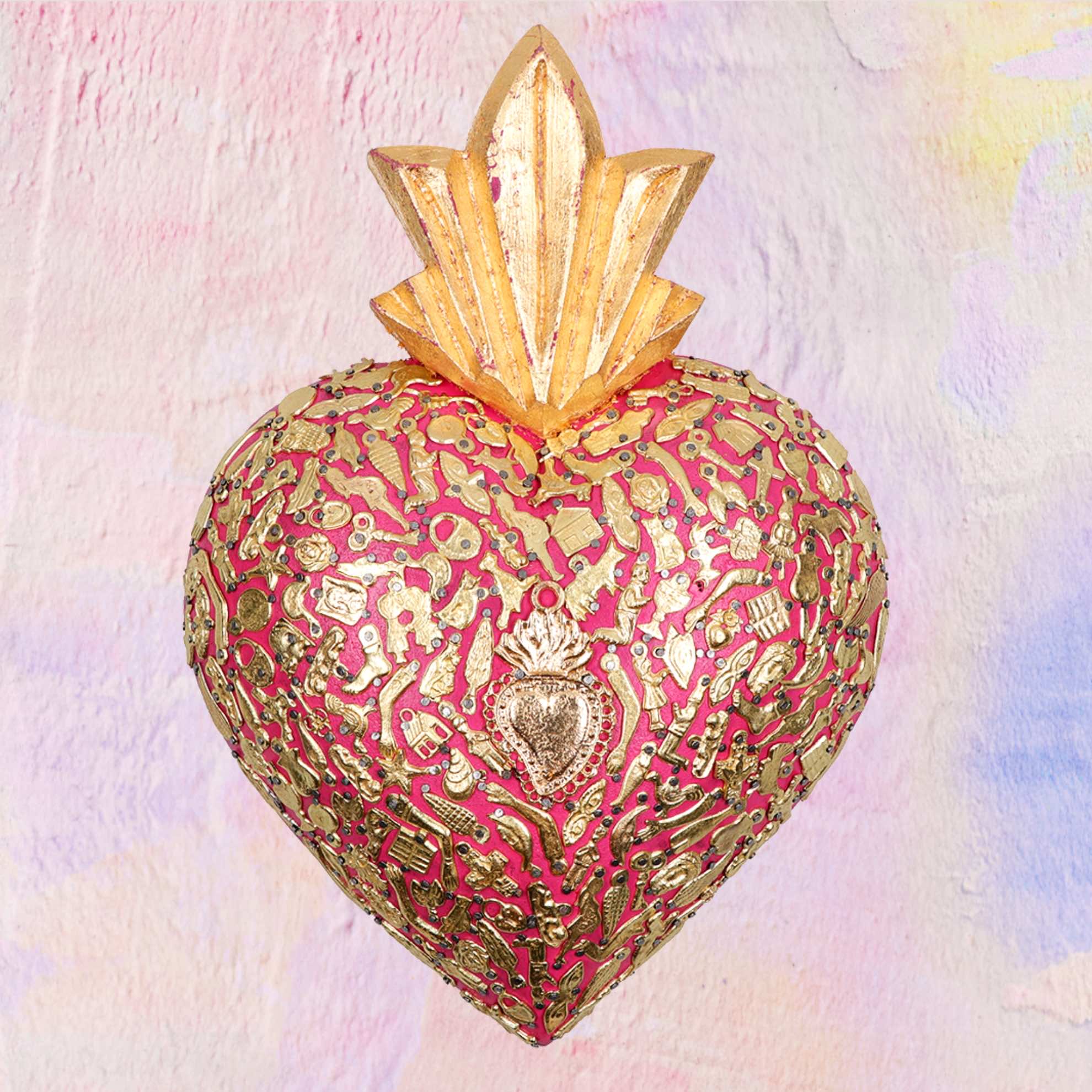 Maxi Cuore Sacro con Milagros