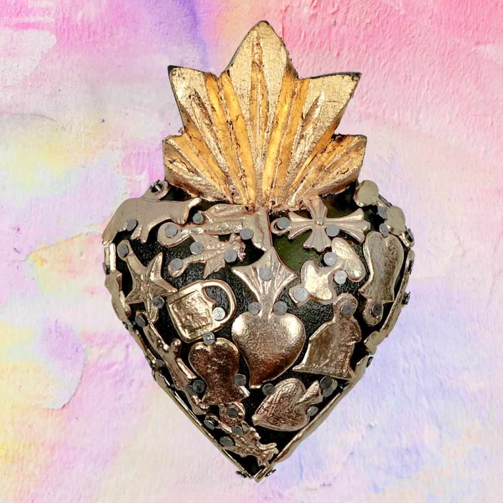 Mini Cuore Sacro con Milagros