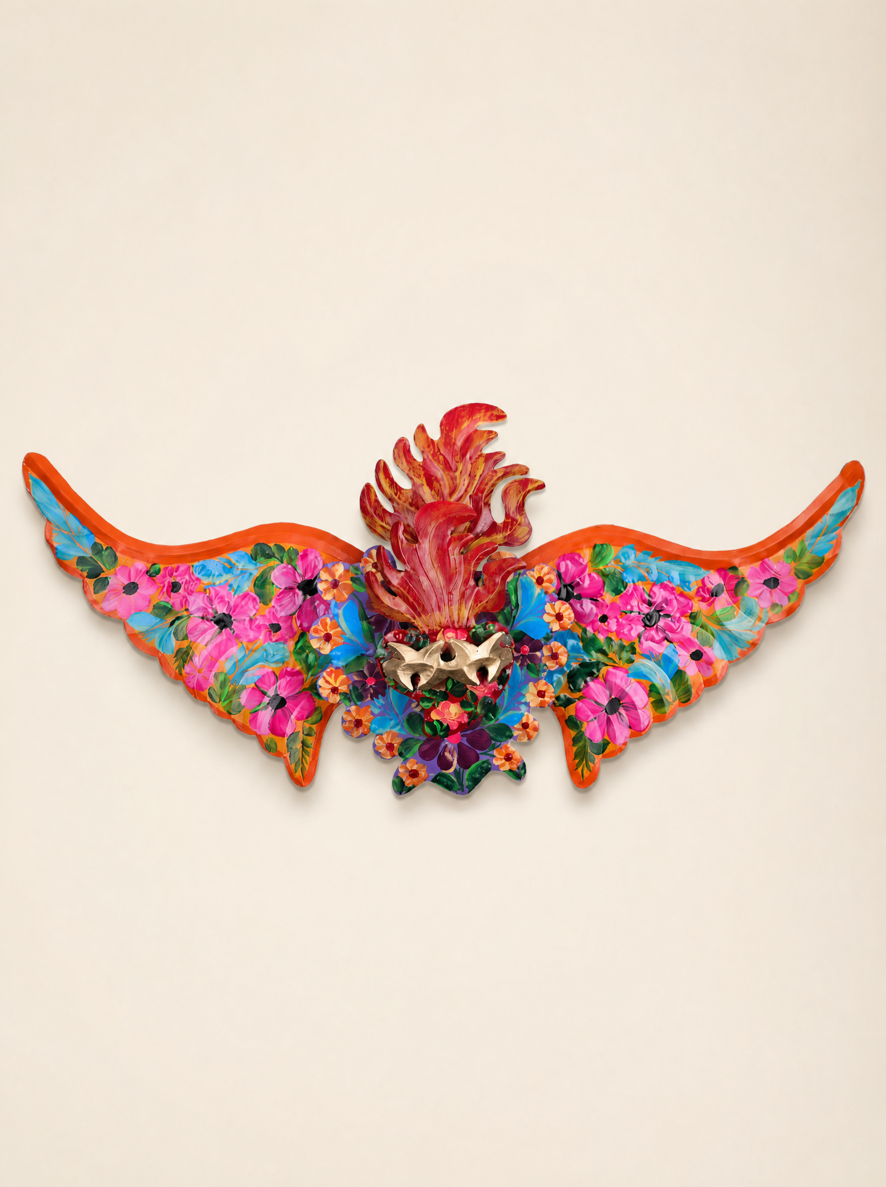 Maxi Floral Winged Heart