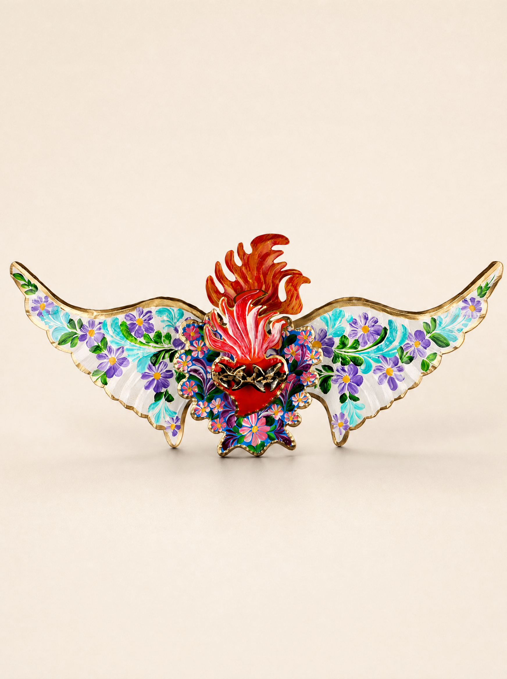 Maxi Floral Winged Heart