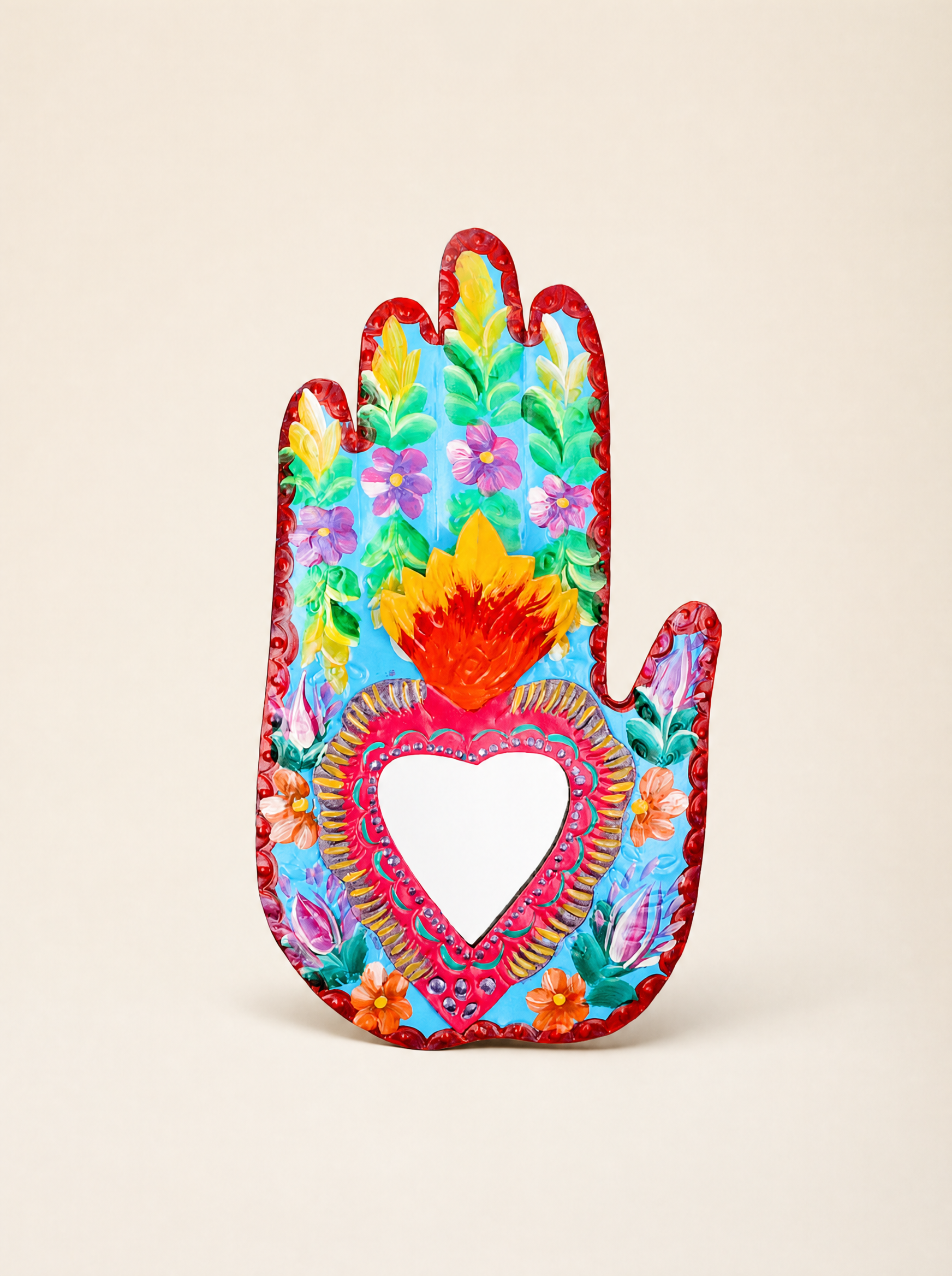 Floral Hand with Mirror