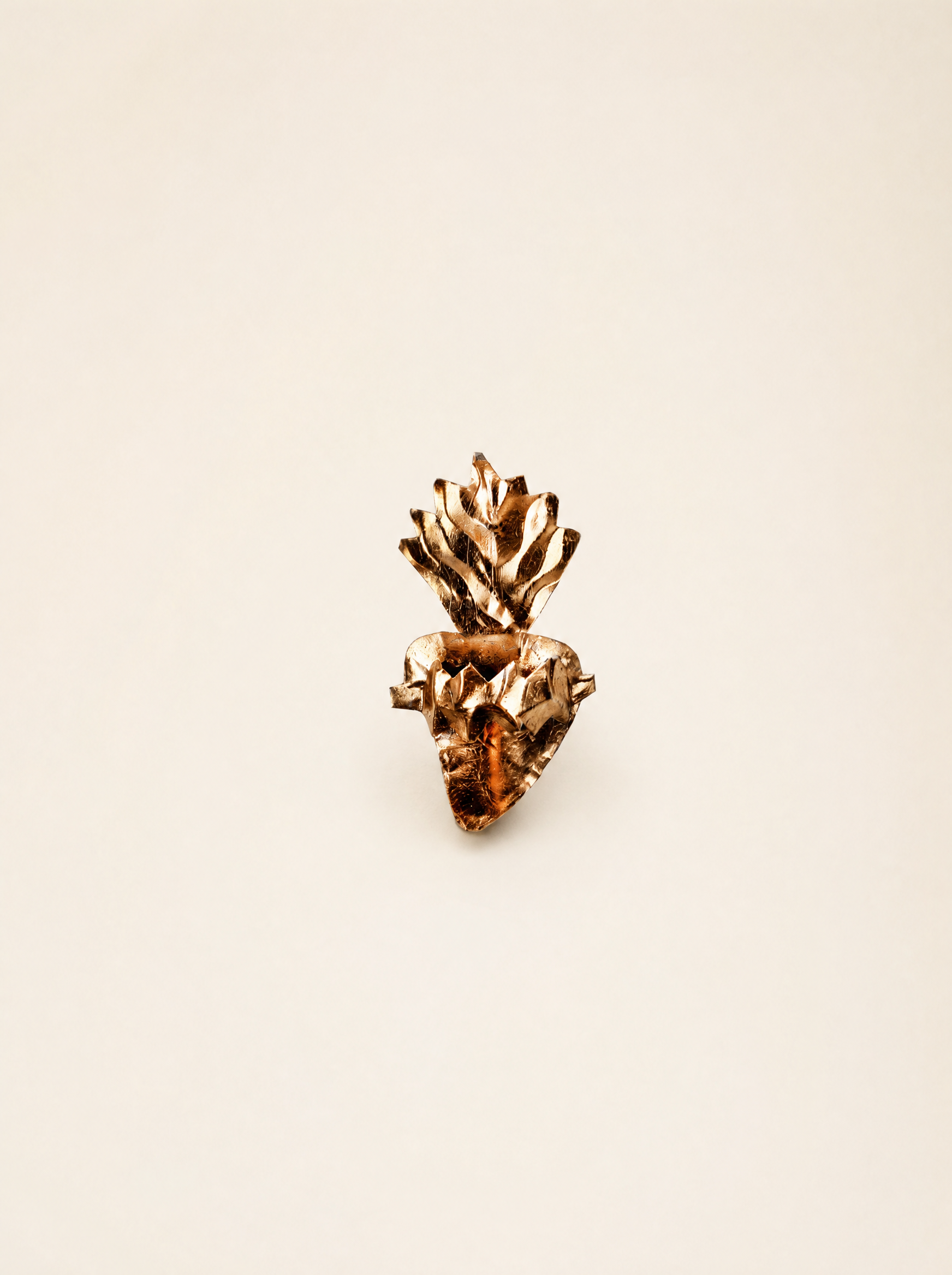 Mini Sacro Cuore Spinato Oro