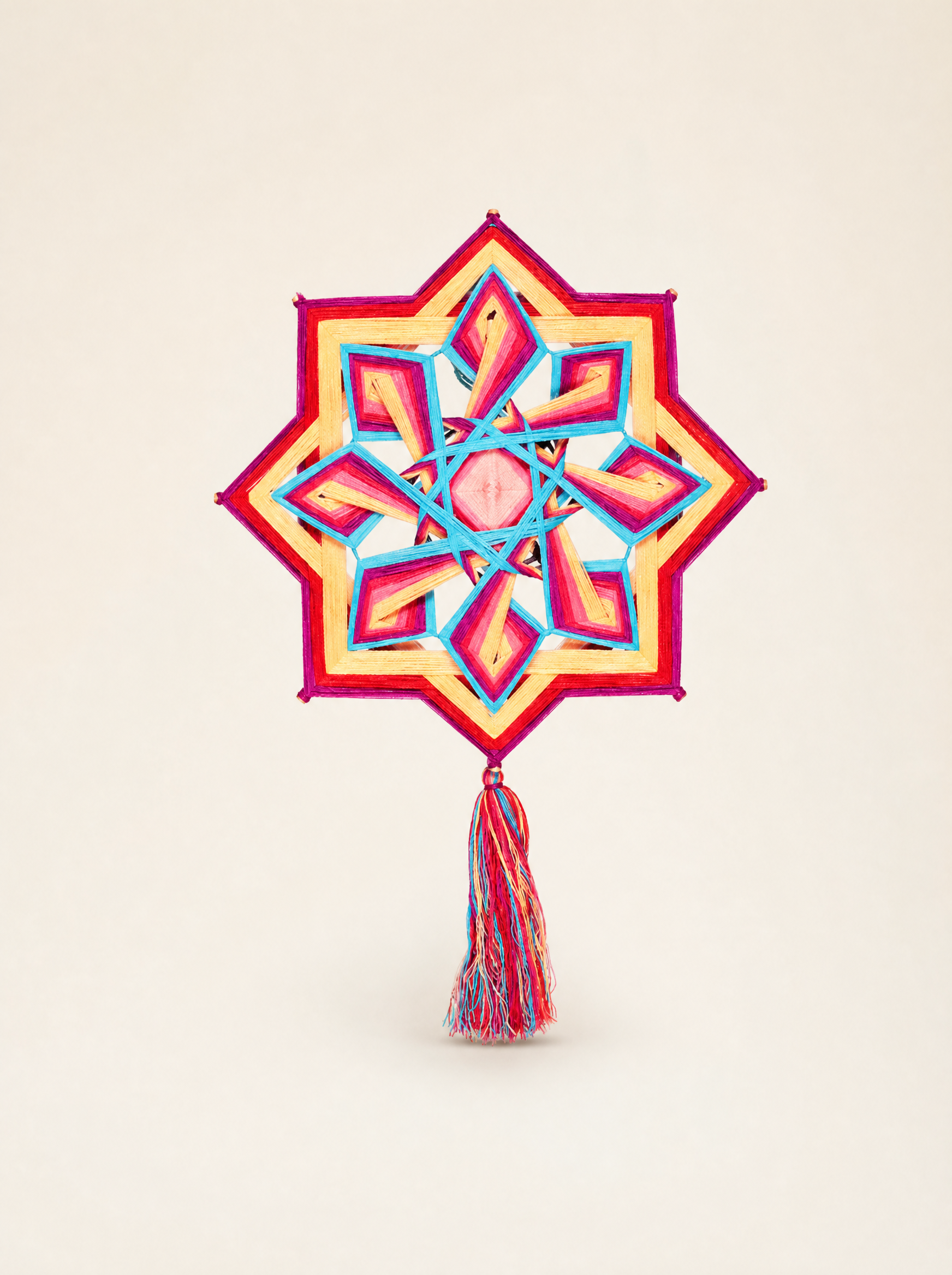Decorazione Mandala in Lana