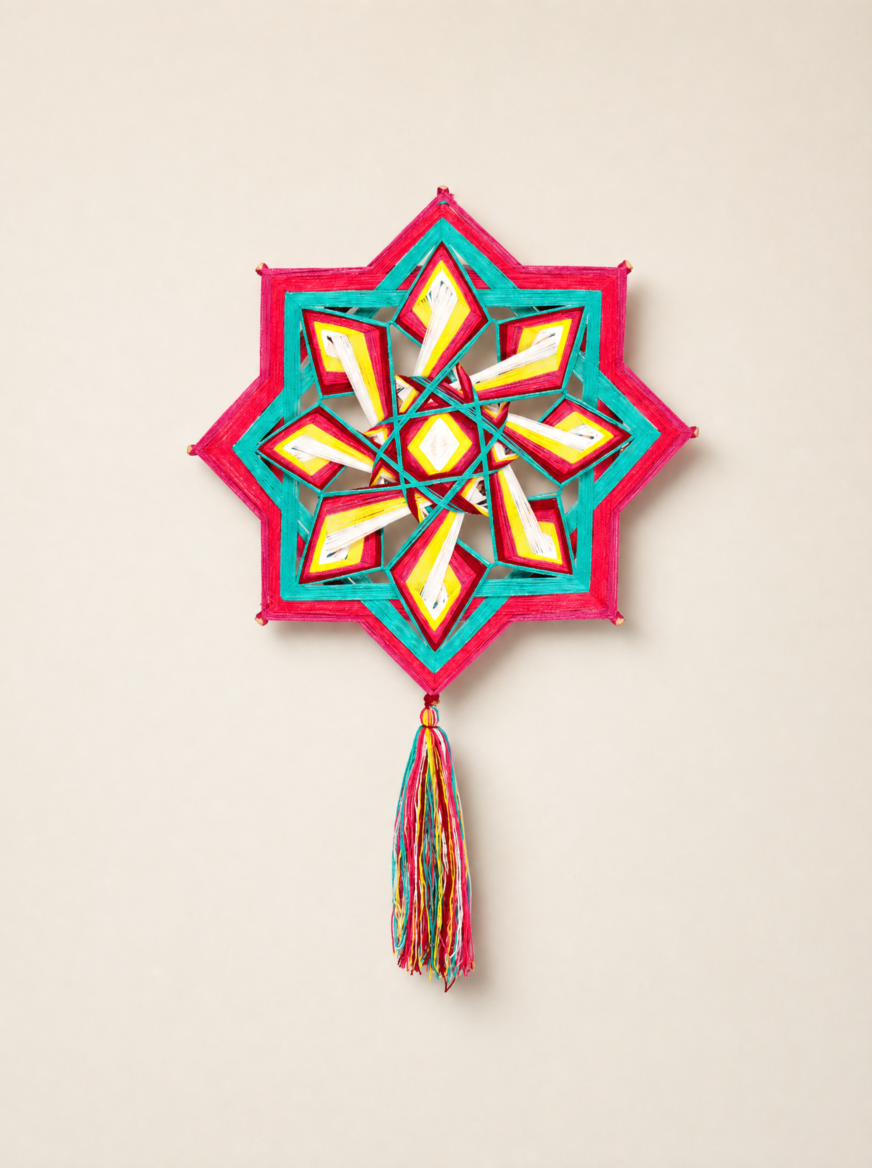 Decorazione Mandala in Lana
