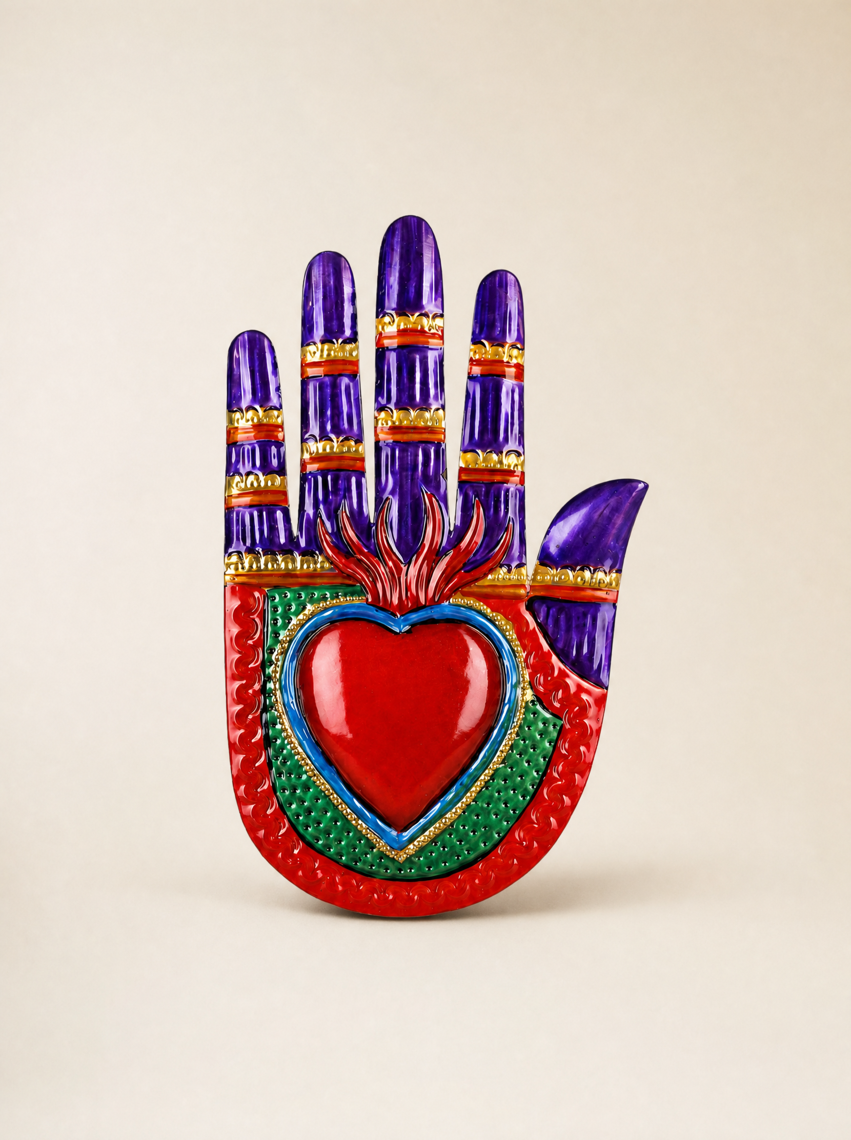 Mano "Vintage Design" con Cuore Sacro