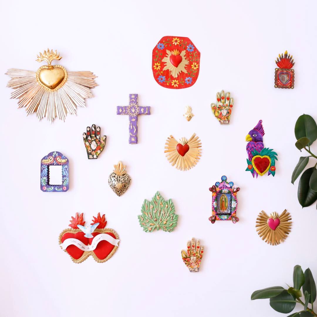 Maxi Cuore Raggiante Foglia d'Oro