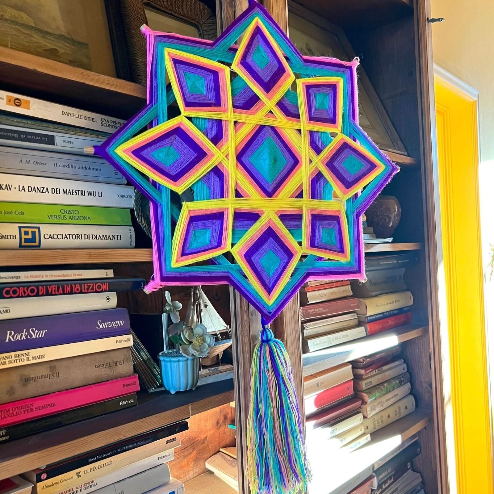 Décoration Mandala en Laine