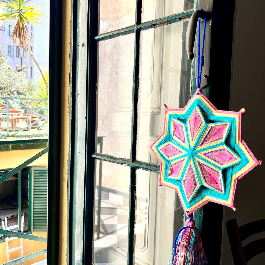 Décoration Mandala en Laine