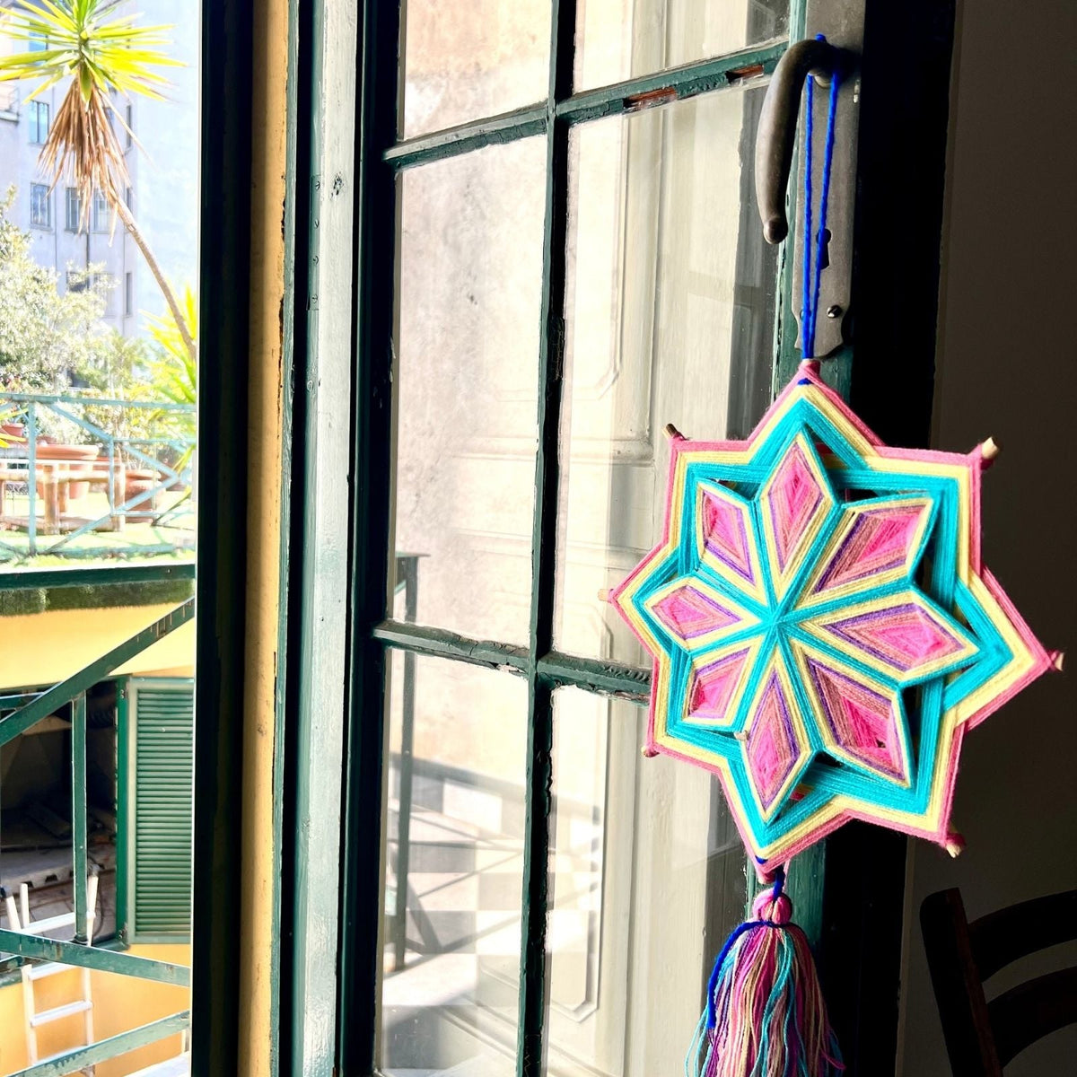 Décoration Mandala en Laine
