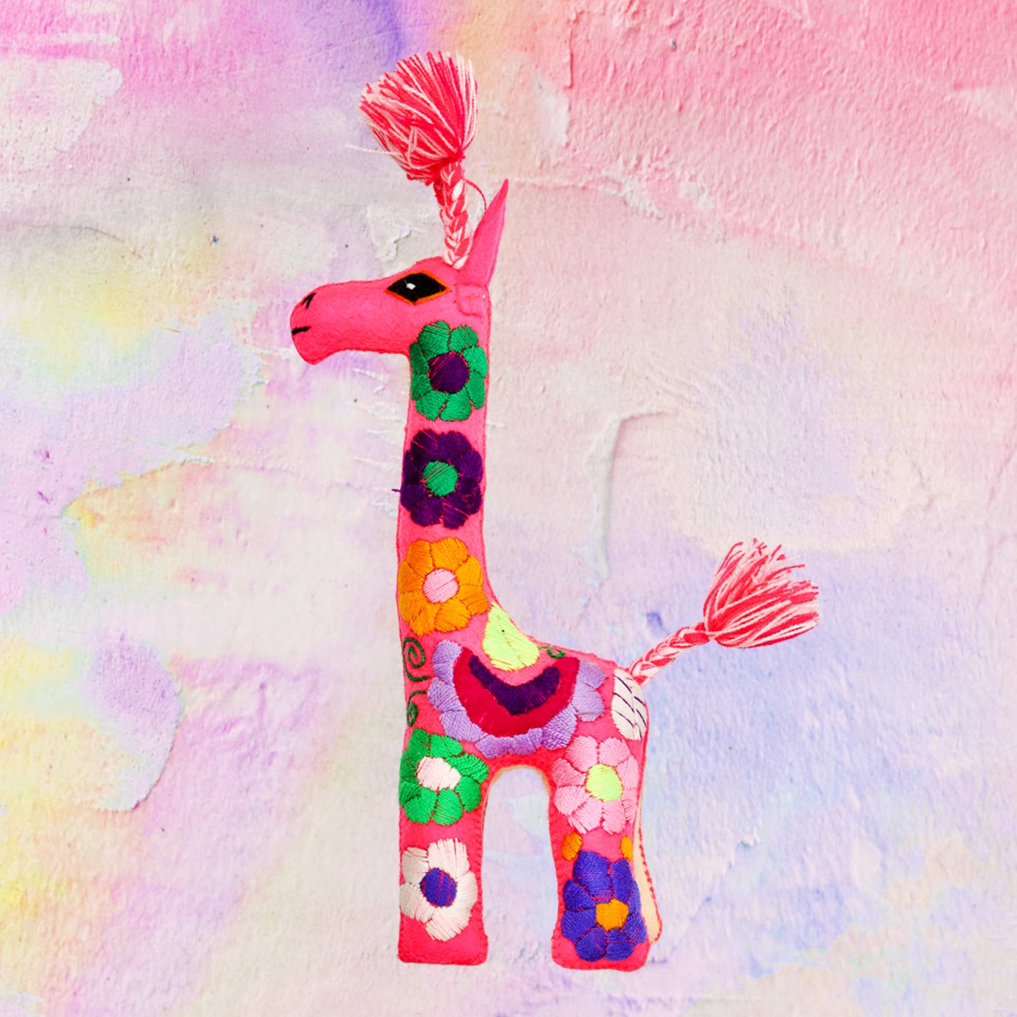 Embroidered Magic Giraffe