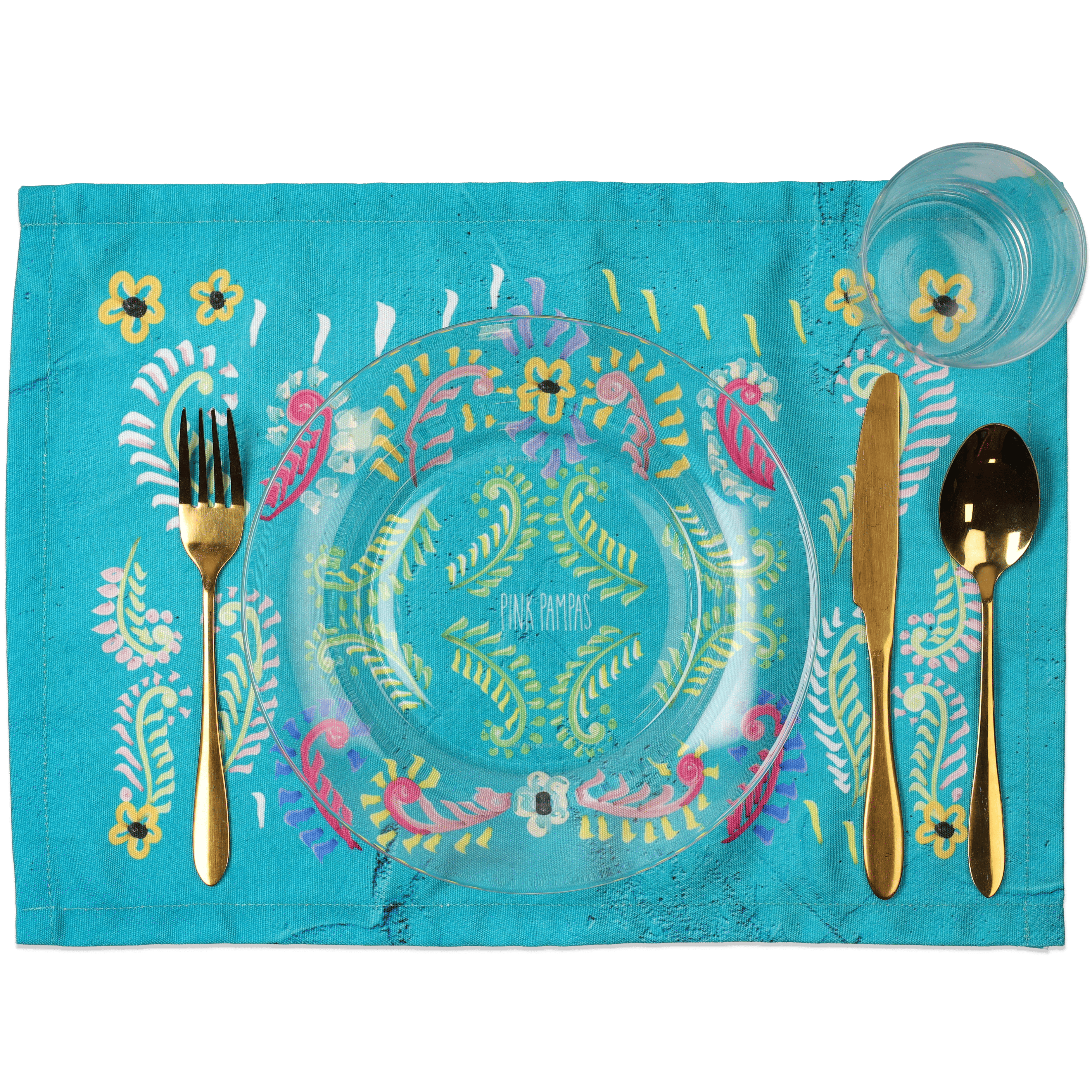 Individual Place Mat Blooming Happiness Creme
